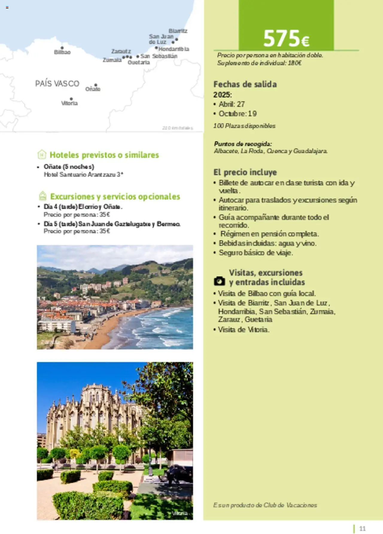 Viajes El Corte Inglés - Catálogo Turismo Social Castilla La Mancha │ válido desde el 03.02.2025 | Página: 11
