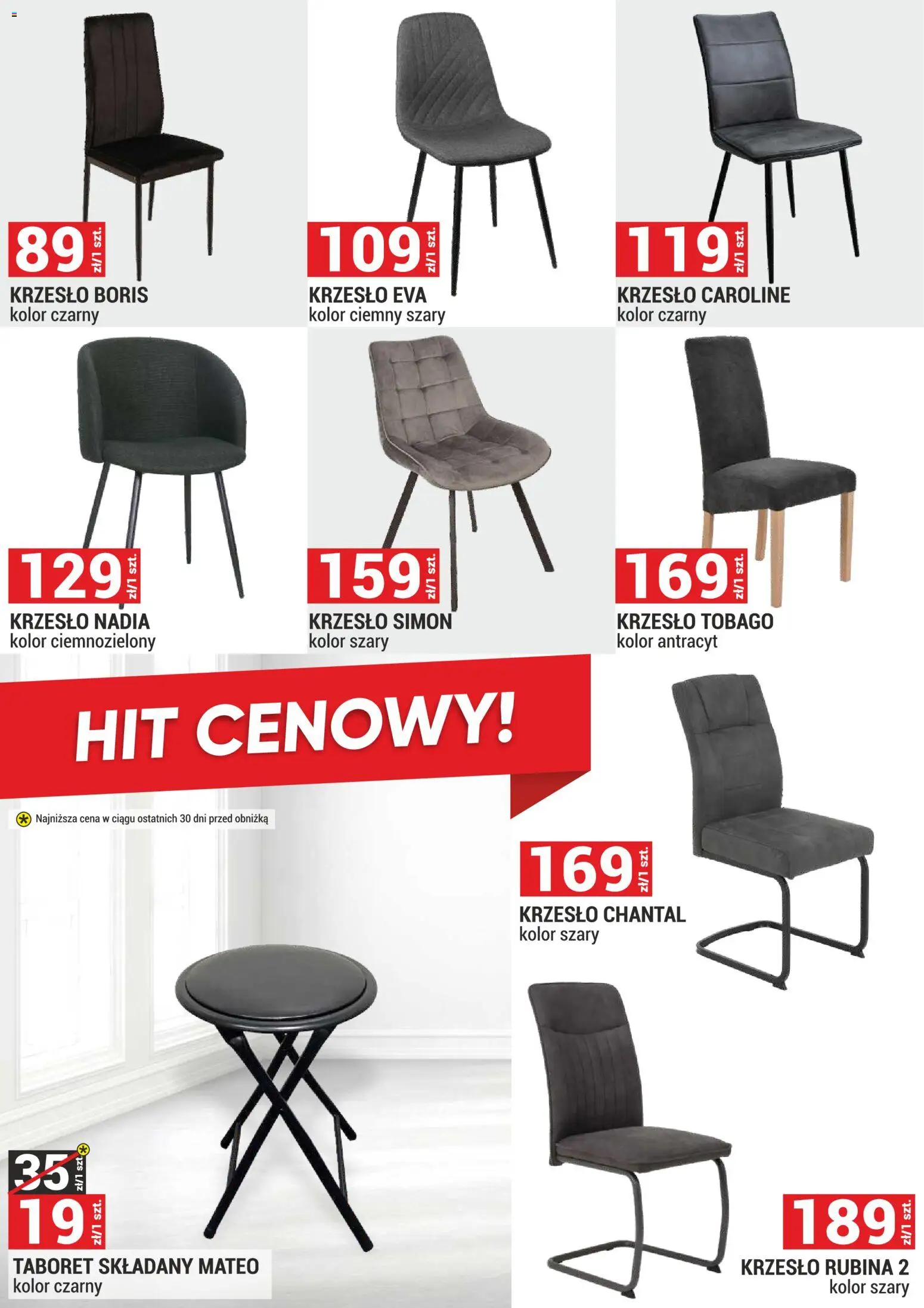 Merkury Market Gazetka - Meble, Wypoczynki, Materace od 02.01.2026 | Strona: 8 | Produkty: Krzesło