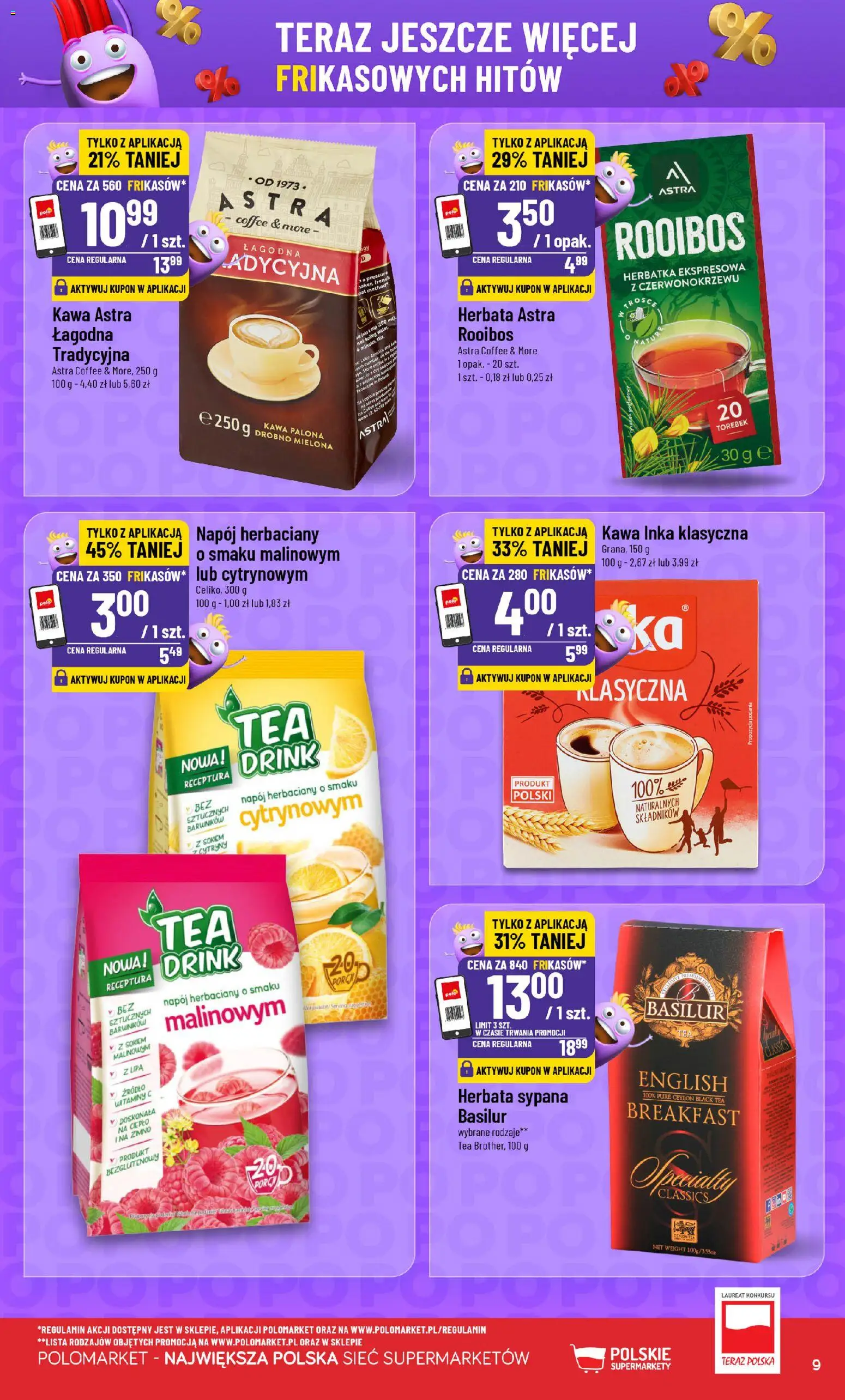 POLOmarket Gazetka - Frikasowe Hity od 10.12.2025 | Strona: 9 | Produkty: Cytryny, Kawa inka, Kawa, Herbata
