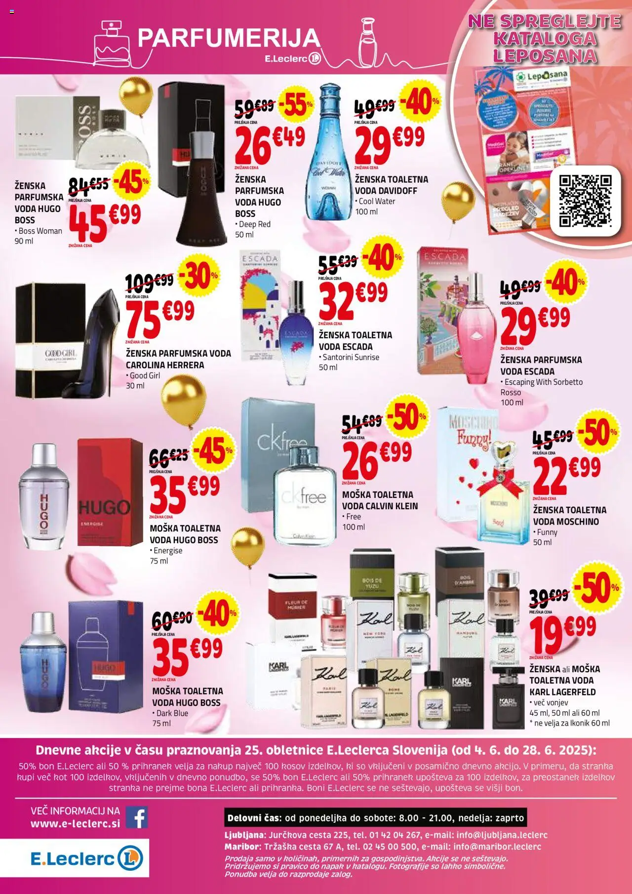 E.leclerc katalog │ velja od 18.06.2025 | Stran: 48 | Izdelki: Voda, Toaletna voda, Parfumska voda