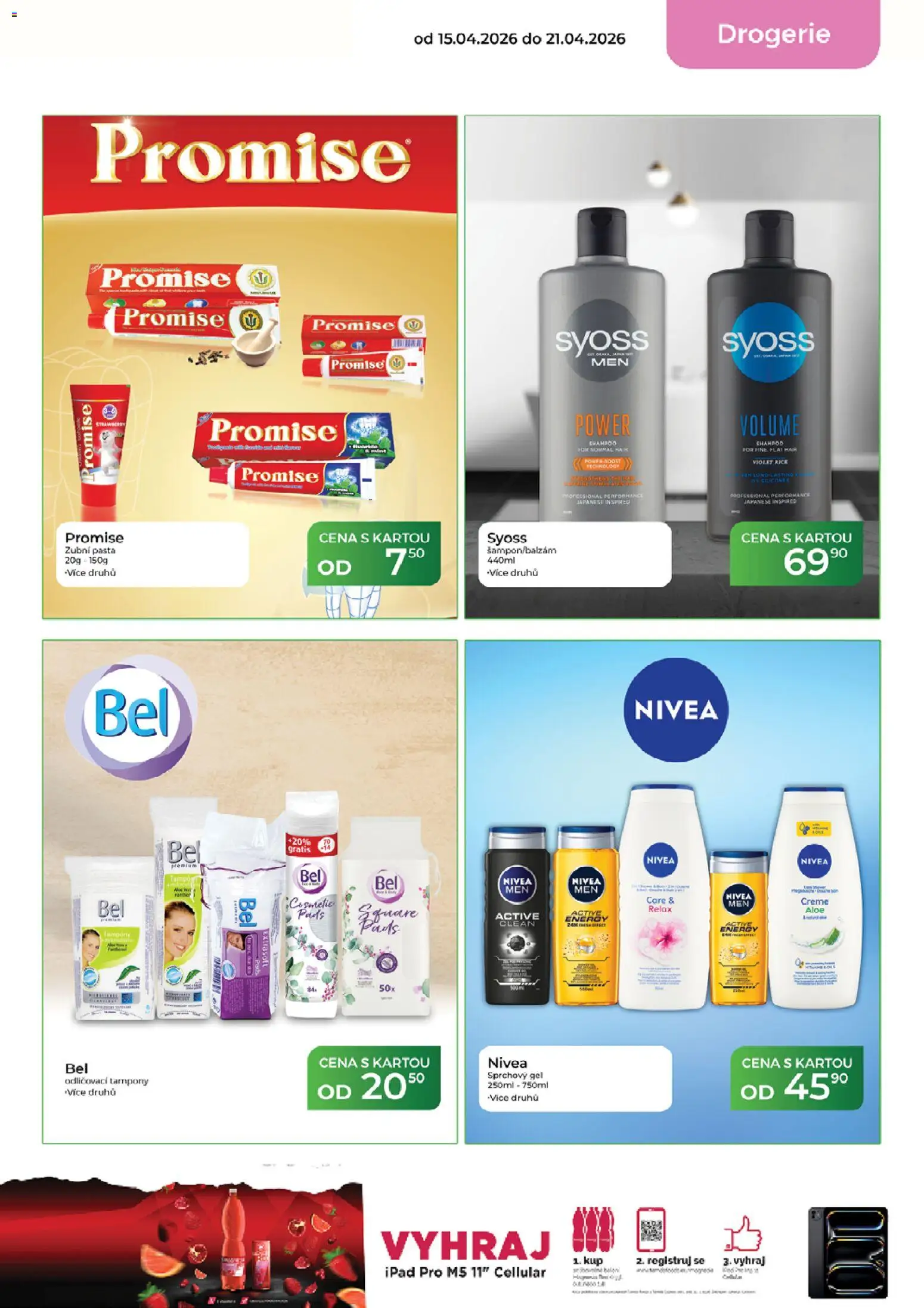 Tamda Foods leták od 15.04.2026 | Strana: 55 | Produkty: Syoss, Sprchový gel, Nivea, Ipad