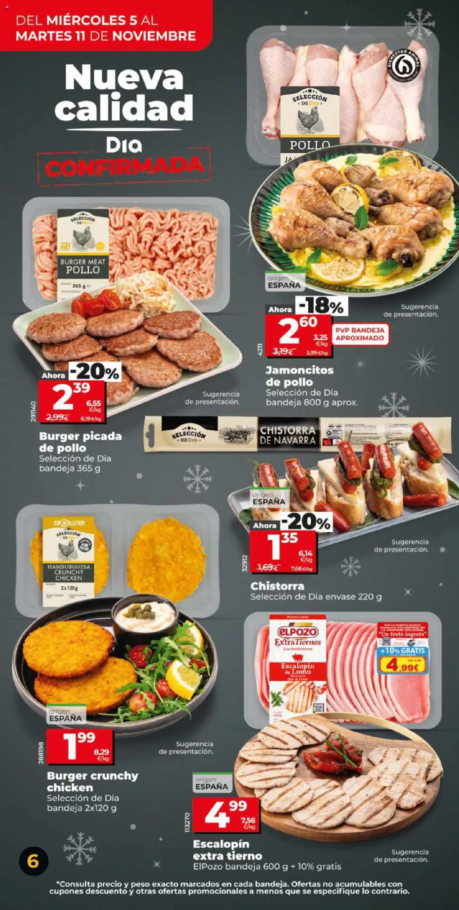 Dia - folleto Market │ válido desde el 05.11.2025 | Página: 6 | Productos: Peso, Σοκολατούχο γάλα, Bandeja