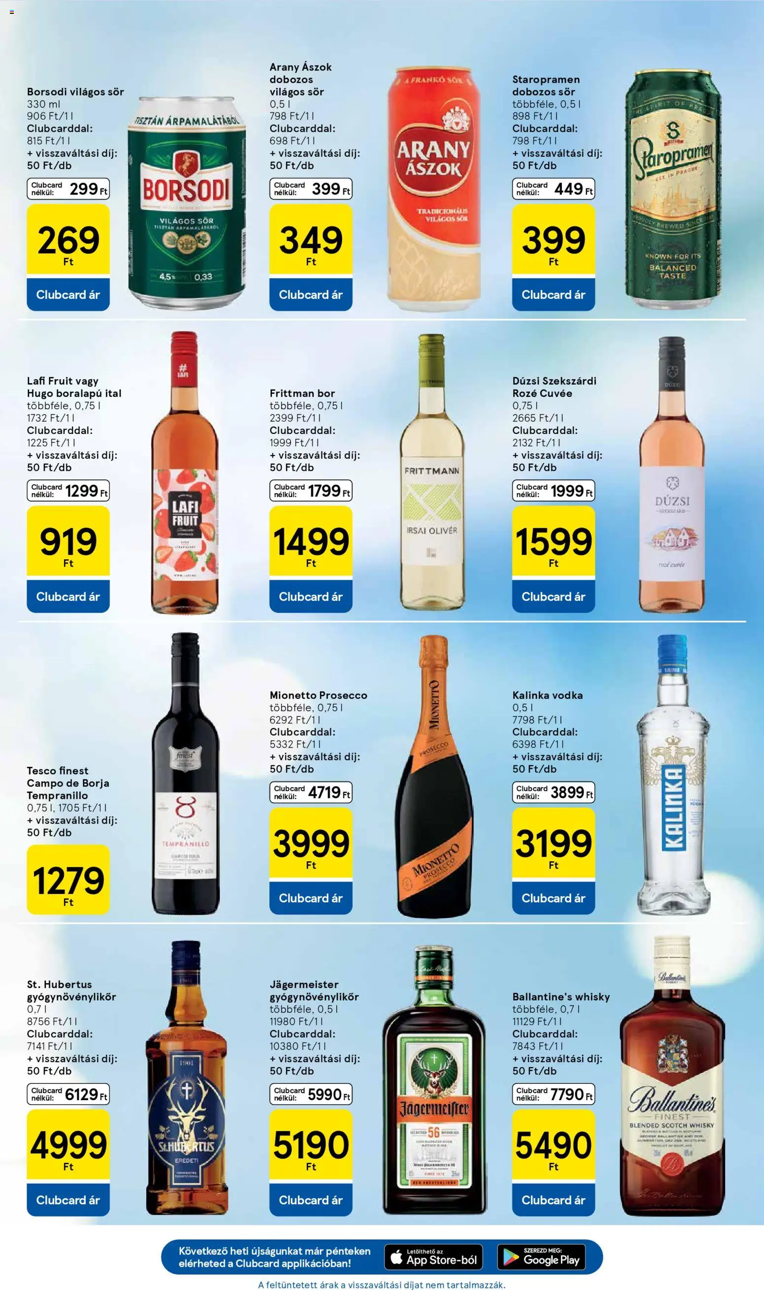 Tesco akciós ujság - amely érvényes a következő dátumtól: 29.01.2026 | Oldal: 7 | Termékek: Dobozos sör, Sör, Vodka, Whisky