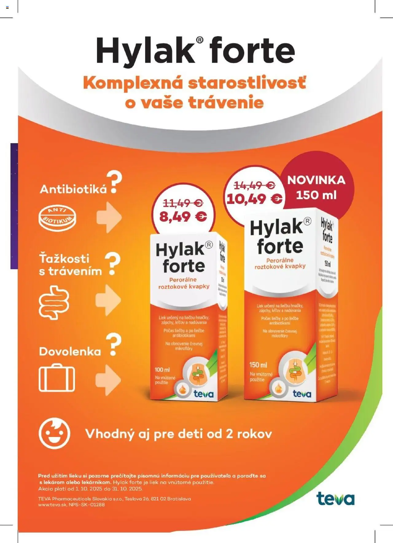 Nové Schneider lekáreň akcie – leták je platný od 01.10.2025 | Strana: 11 | Produkty: Hylak Forte