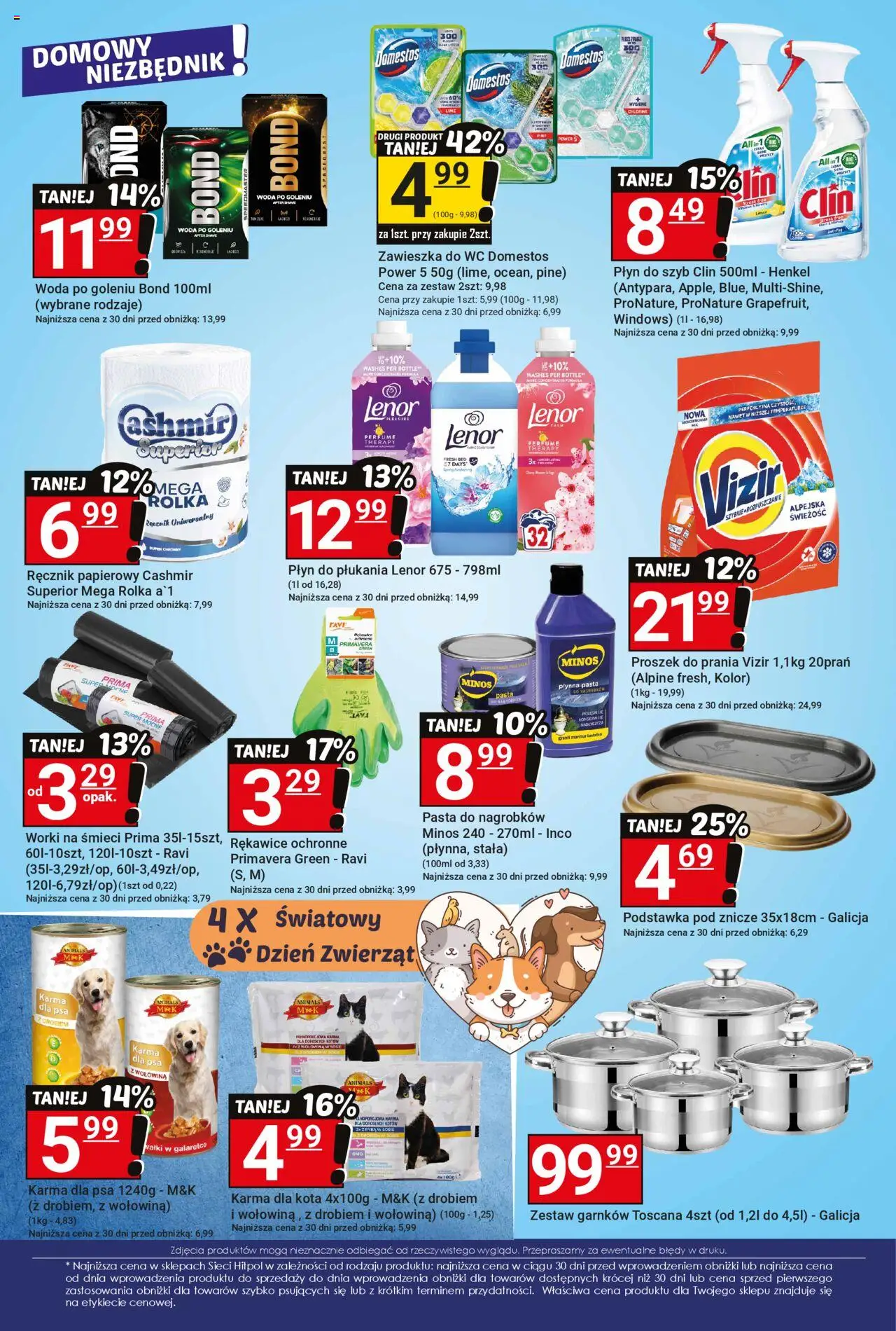 Hitpol Gazetka od 03.10.2025 | Strona: 7 | Produkty: Znicze, Wołowina, Płyn do płukania Lenor, Woda