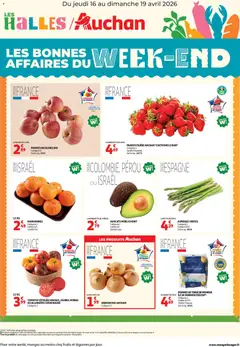 Auchan - Prévisualisation de Auchan les bons plans du week-end dans votre hyper valide à partir de 16.04.2026