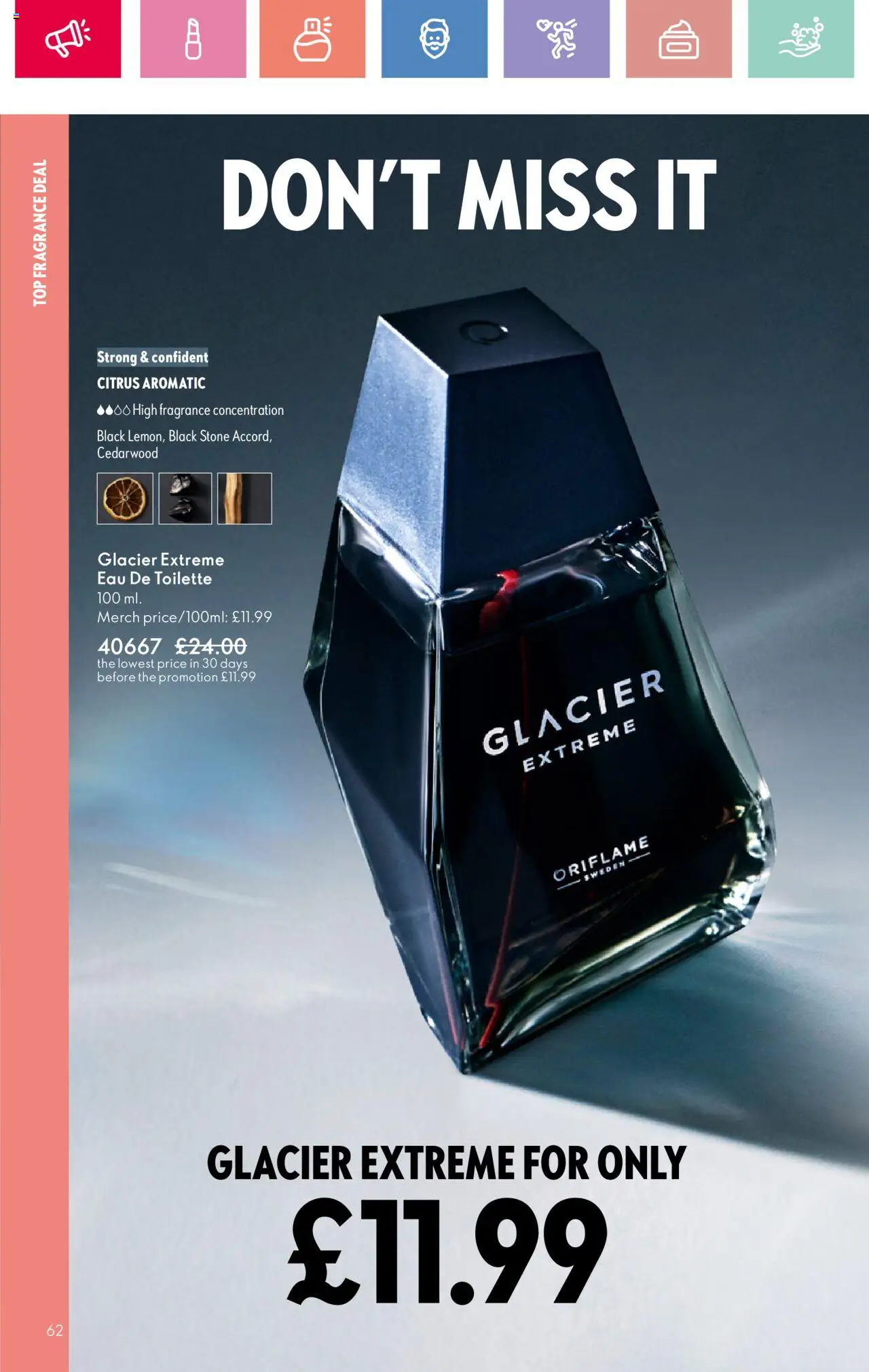  | Page: 62 | Products: Fragrance, Eau de toilette