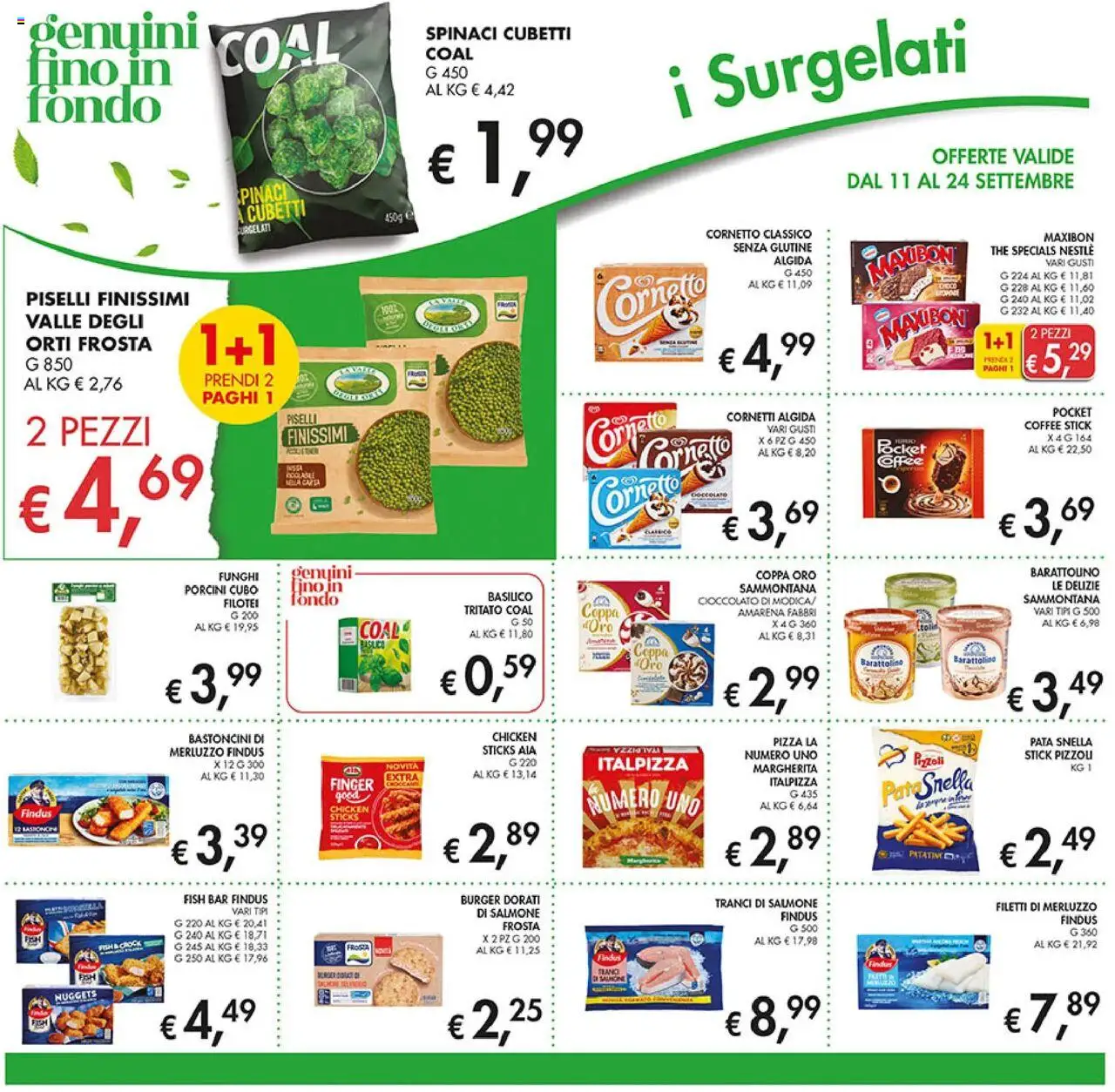 Volantino Coal del 11.09.2025 | Pagina: 12 | Prodotti: Cioccolato, Salmone, Nuggets, Basilico
