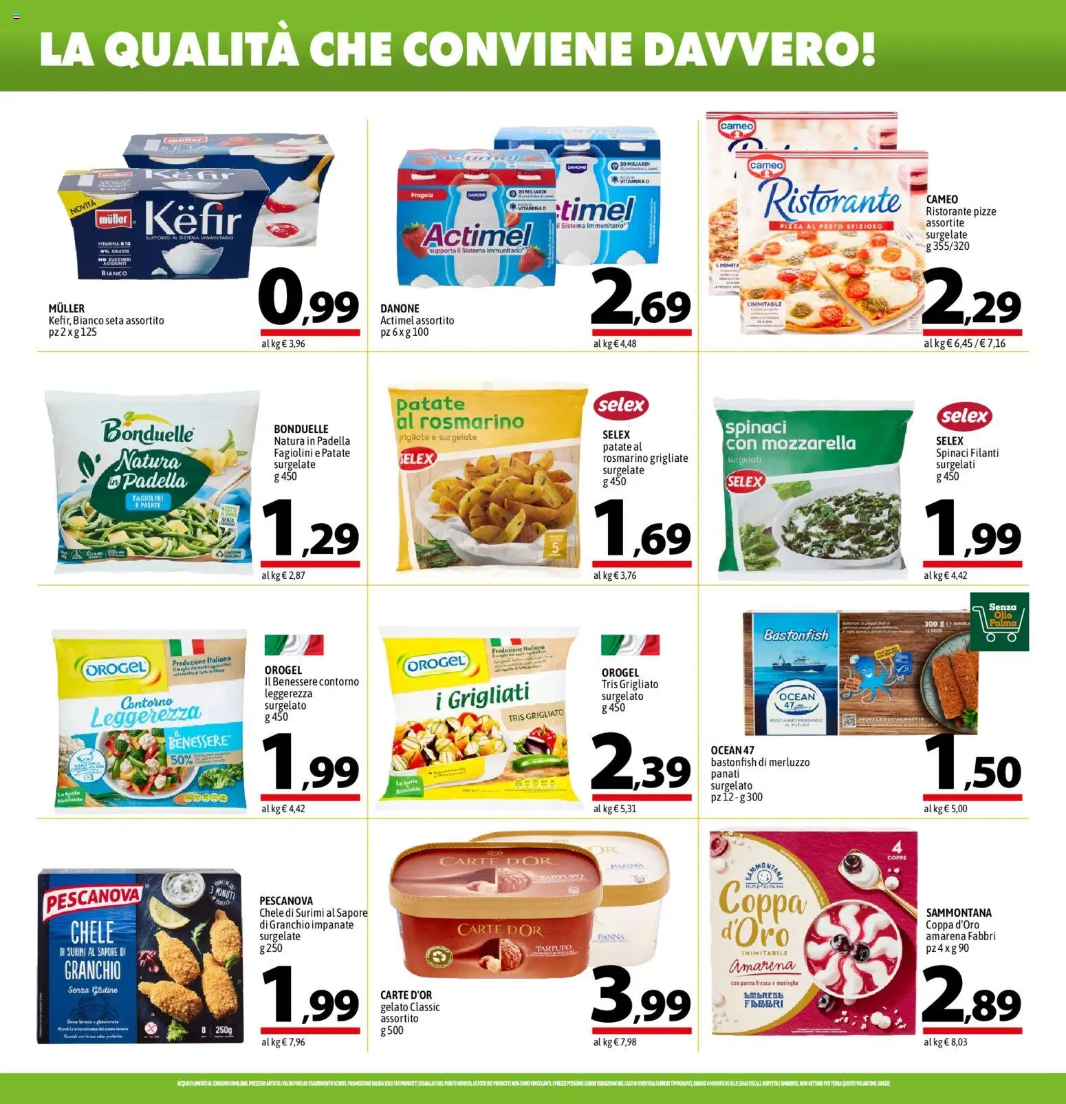 Volantino A&O del 26.02.2026 | Pagina: 8 | Prodotti: Merluzzo, Surimi, Gelato, Amarena