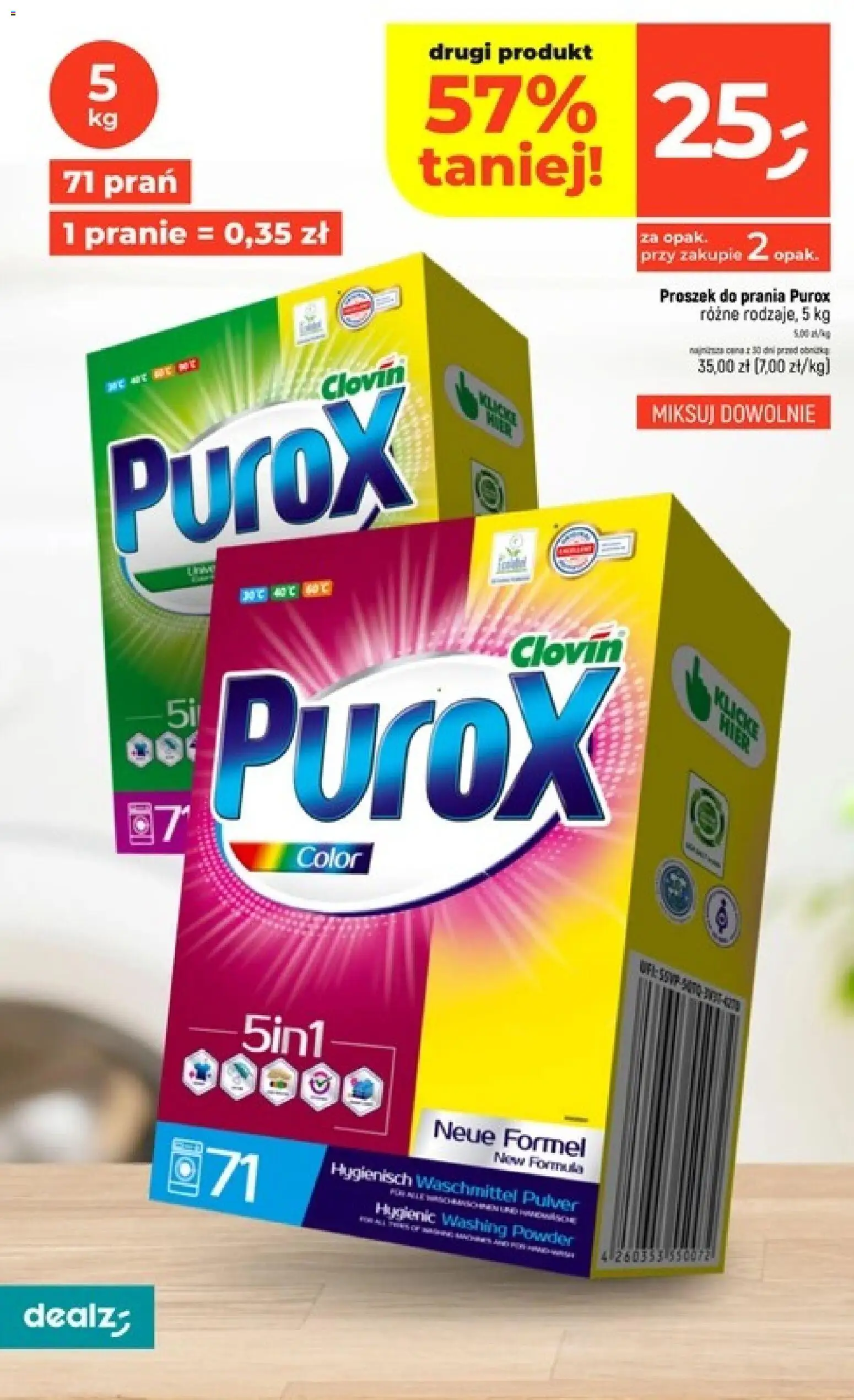 Dealz gazetka od 12.03.2026 | Strona: 22 | Produkty: Proszek do prania