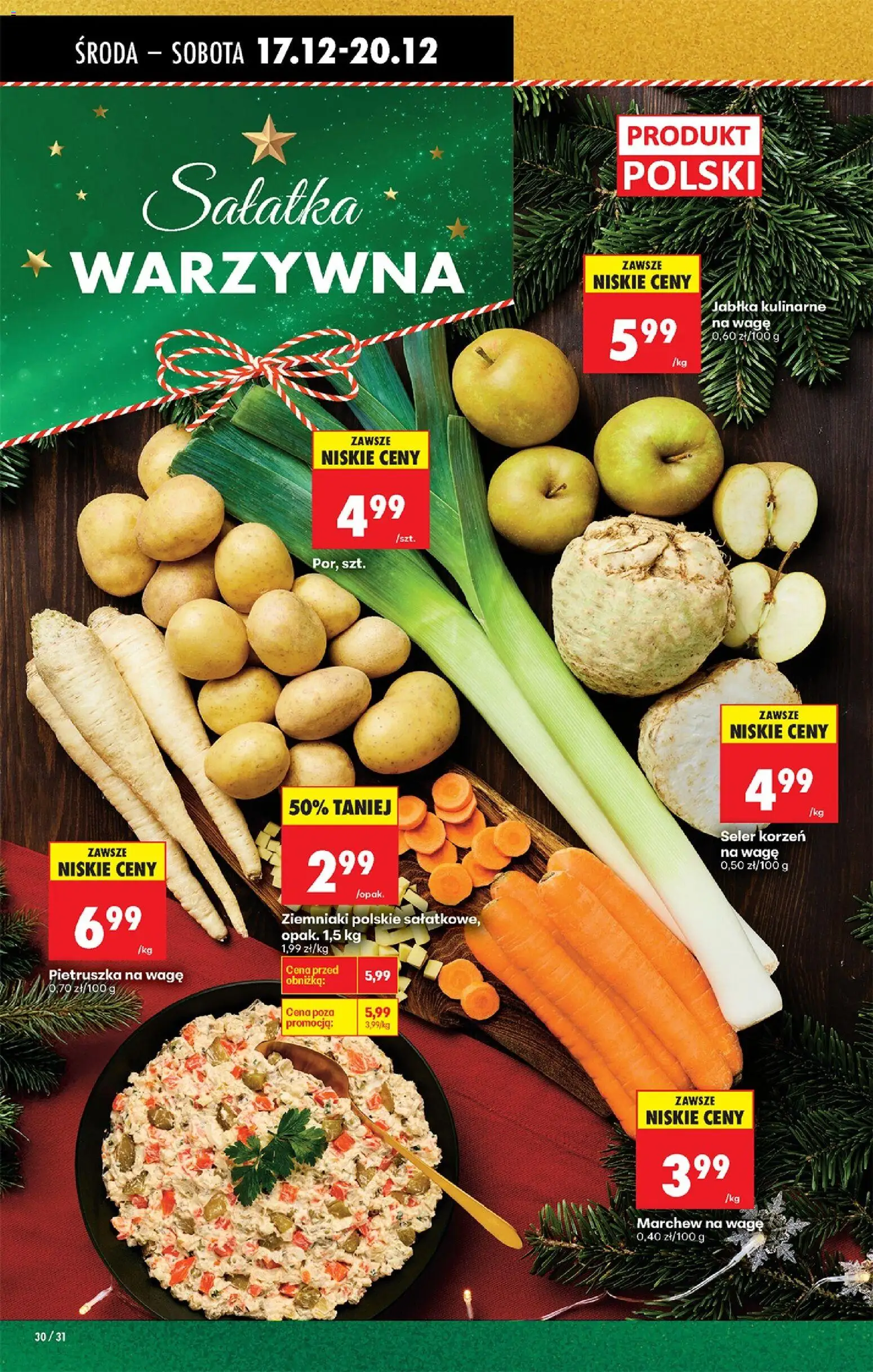 Biedronka gazetka - Oferta w tym tygodniu od 17.12.2025 | Strona: 36 | Produkty: Pietruszka, Jabłka, Sałatka, Ziemniaki