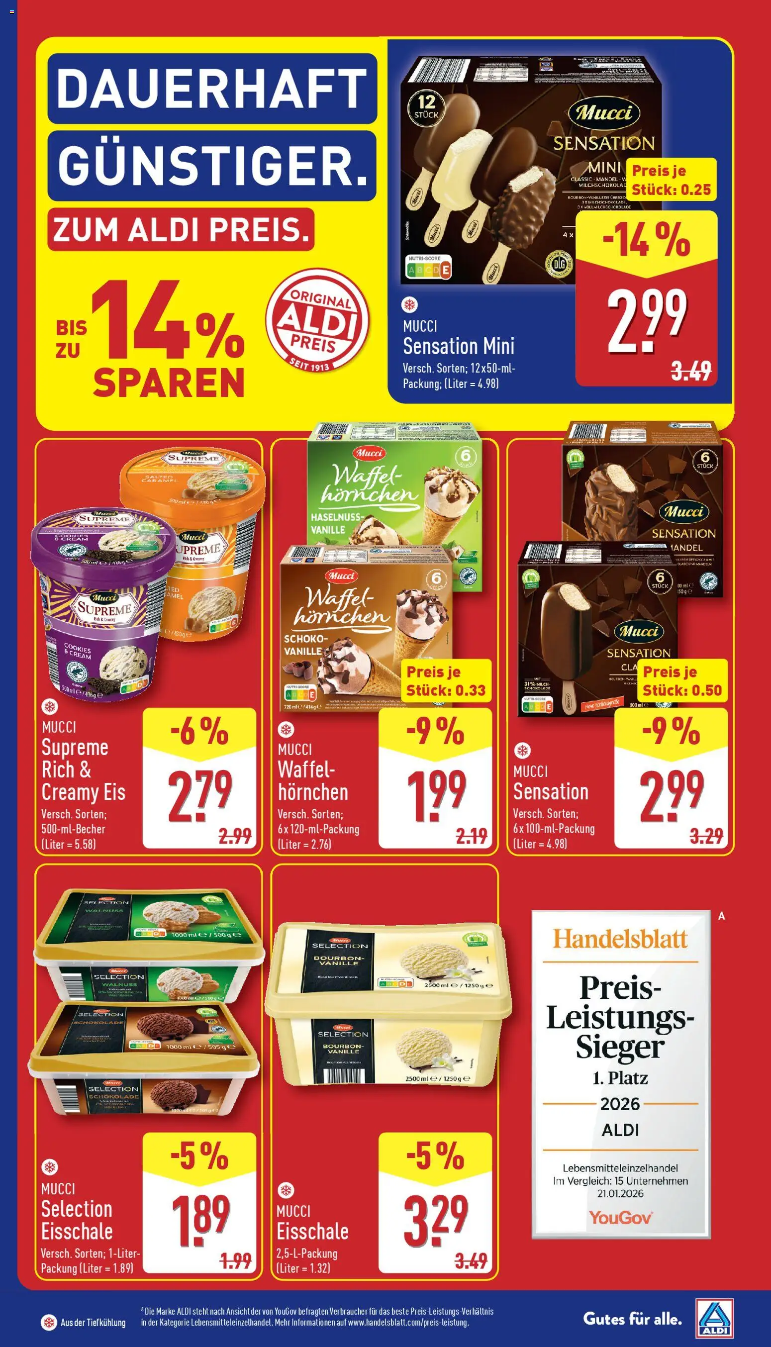 Aldi Prospekt 	 – gültig ab 09.03.2026 | Seite: 5 | Produkte: Milch, Schokolade, Bourbon, Eis