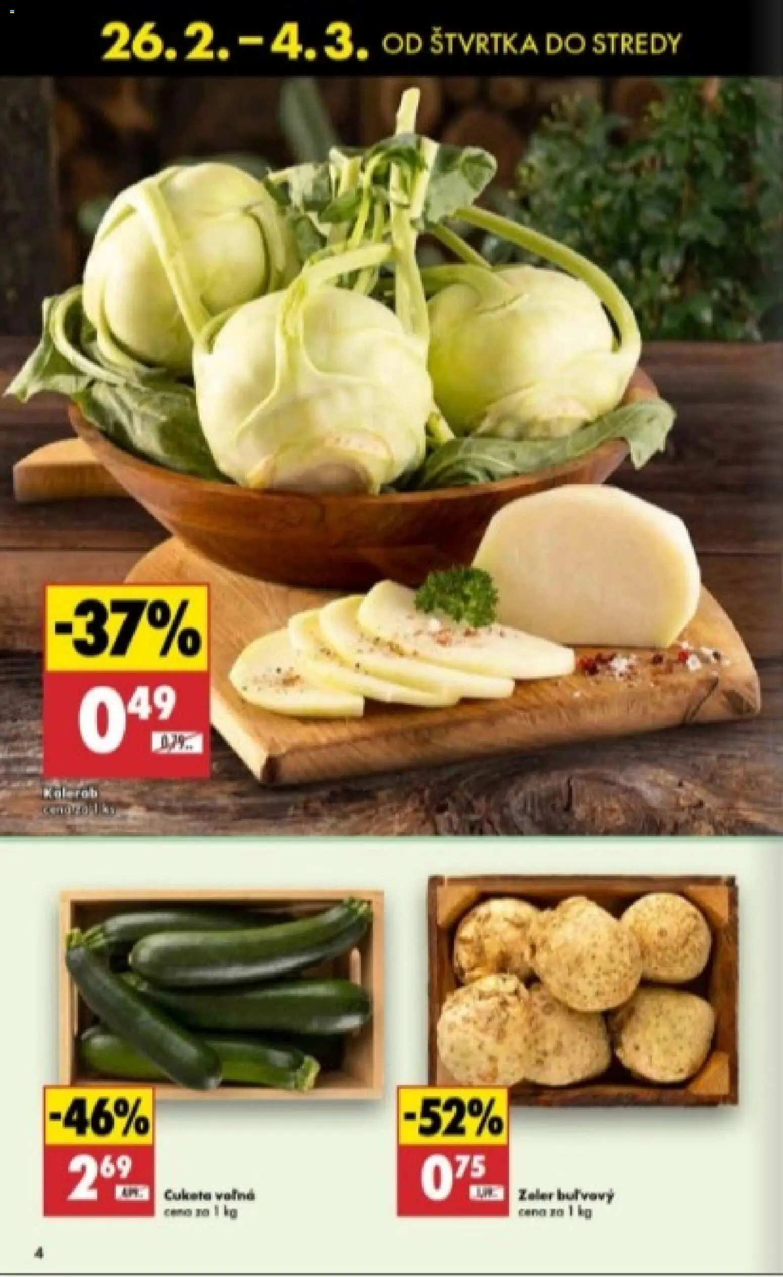 Nové Biedronka akcie – leták je platný od 26.02.2026 | Strana: 4 | Produkty: Cuketa