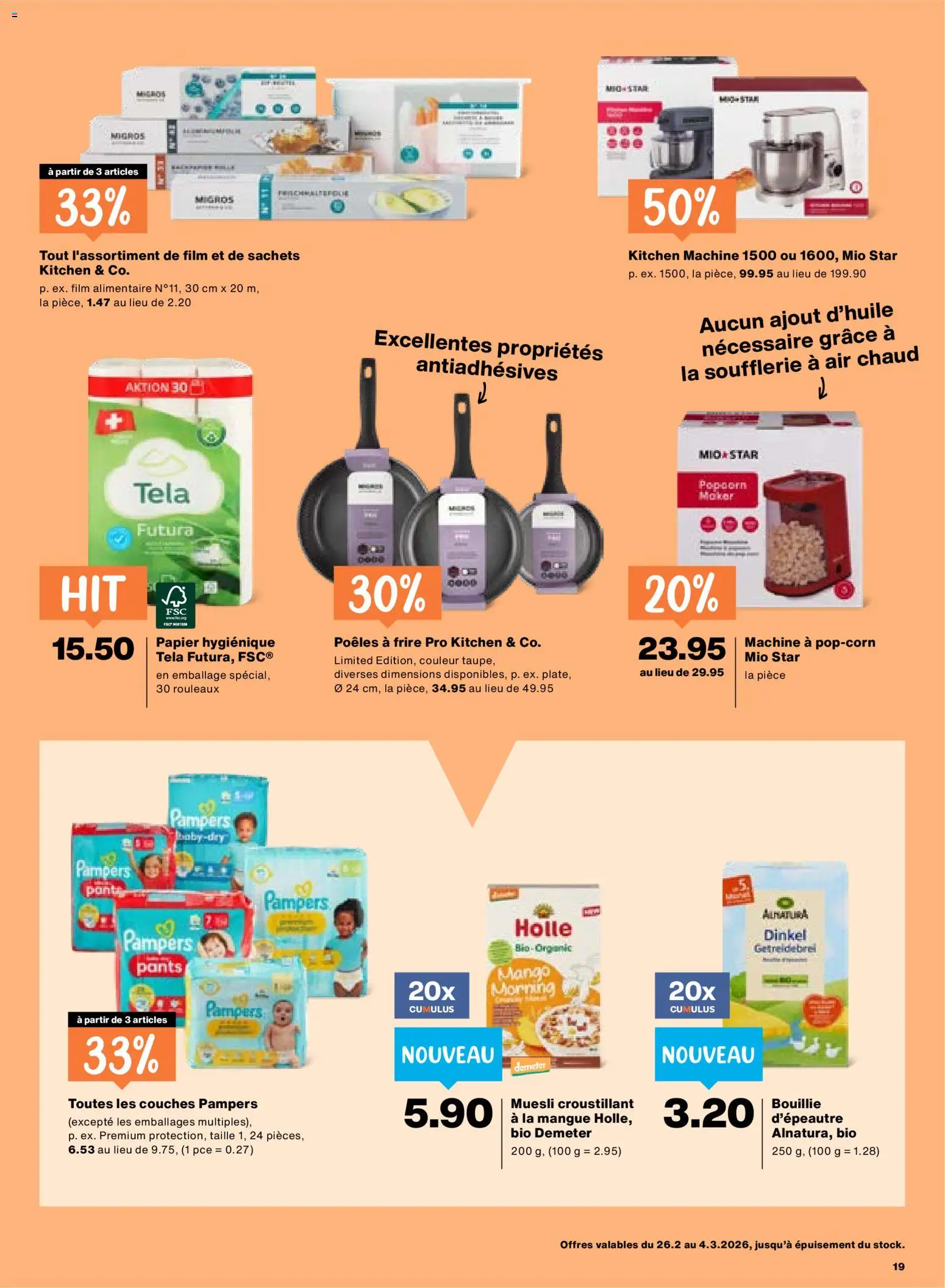 Migros Aktionen FR – gültig ab 26.02.2026 | Seite: 19 | Produkte: Mango, Pampers