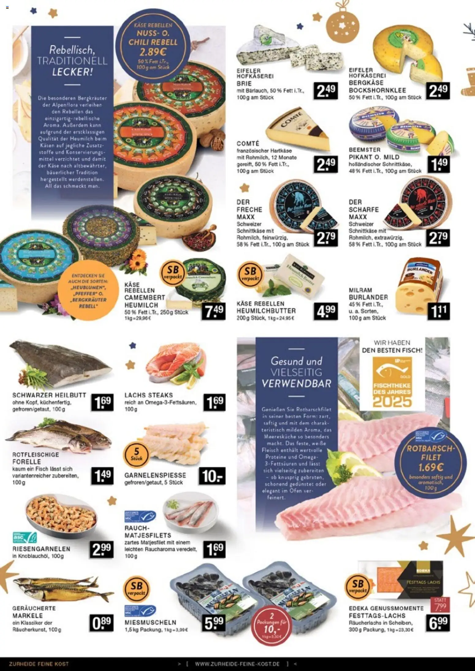 Edeka Zurheide Prospekt 	 – gültig ab 01.12.2025 | Seite: 4 | Produkte: Lachs, Räucherlachs, Pfeffer, Fleisch