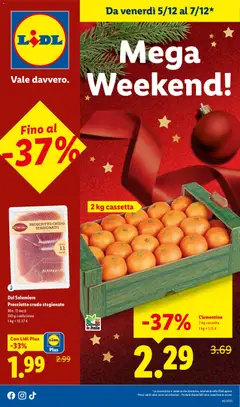 Anteprima del volantino Lidl Mega Weekend catalogo valido a partire dal 03.12.2025