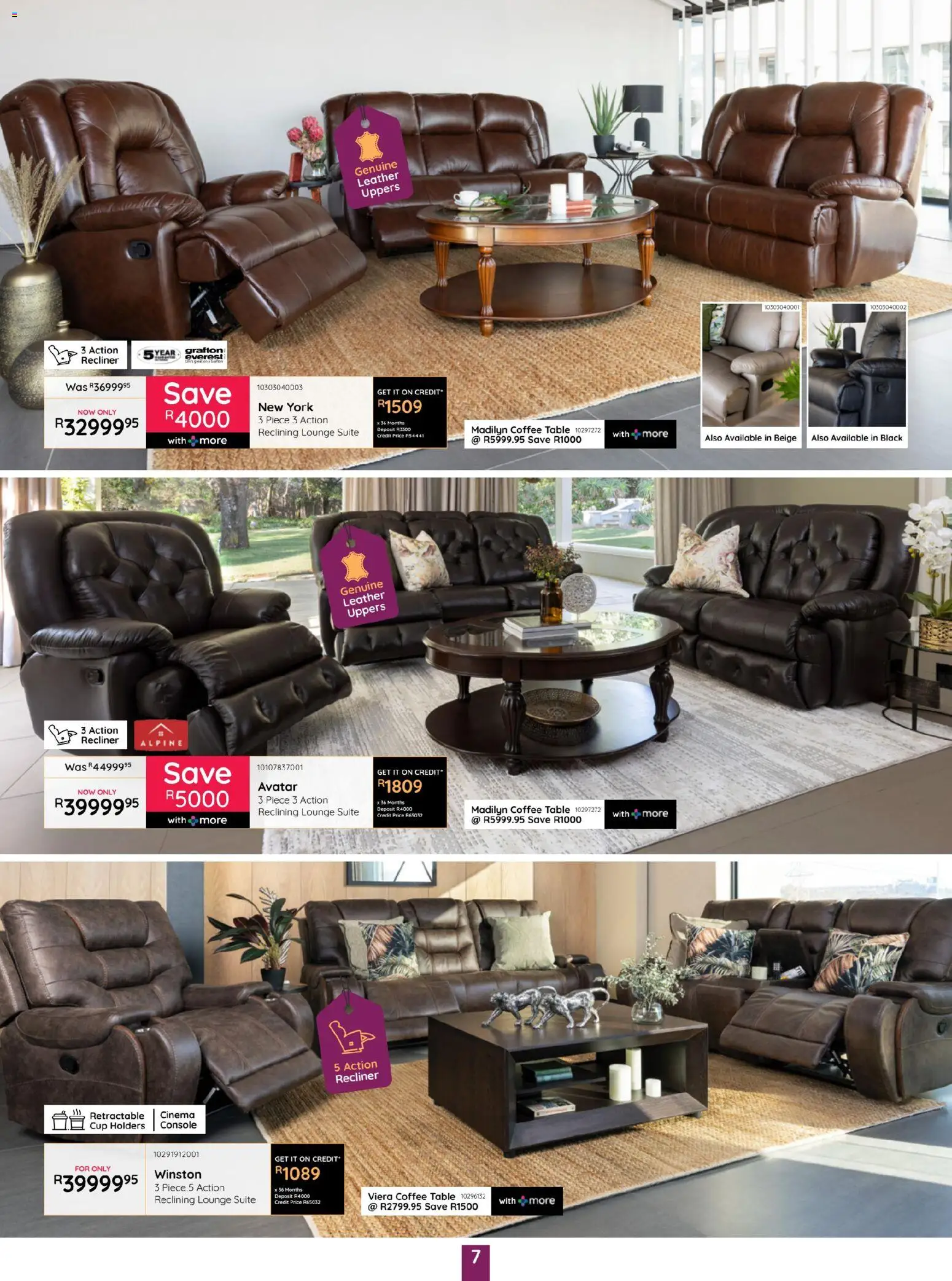 New Bradlows catalogue – valid from 19.03.2026 | Page: 7 | Products: Coffee table, Table, Lounge suite, Coffee