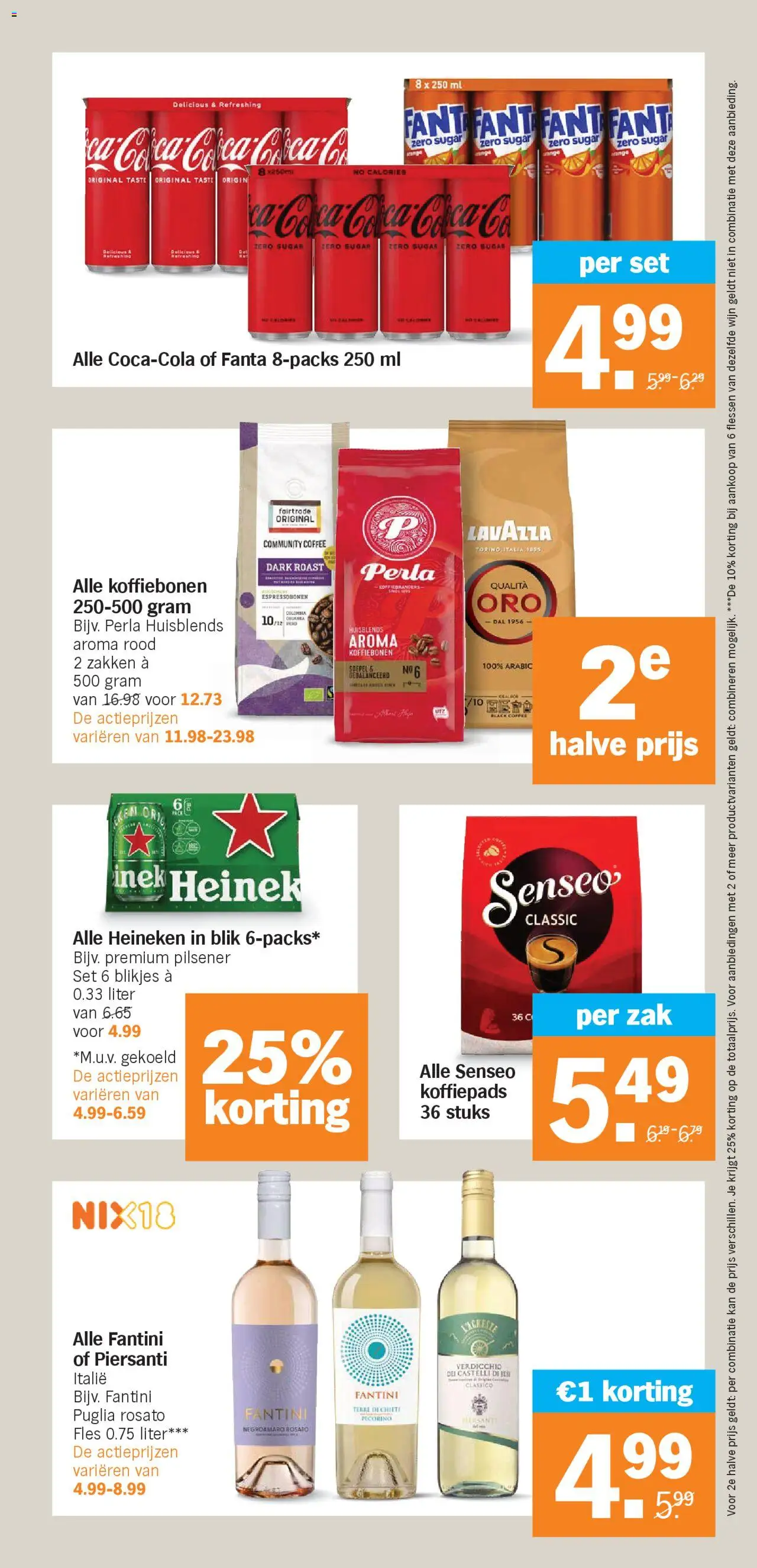  | Pagina: 29 | Producten: Wijn, Koffiepads, Koffiebonen, Fanta