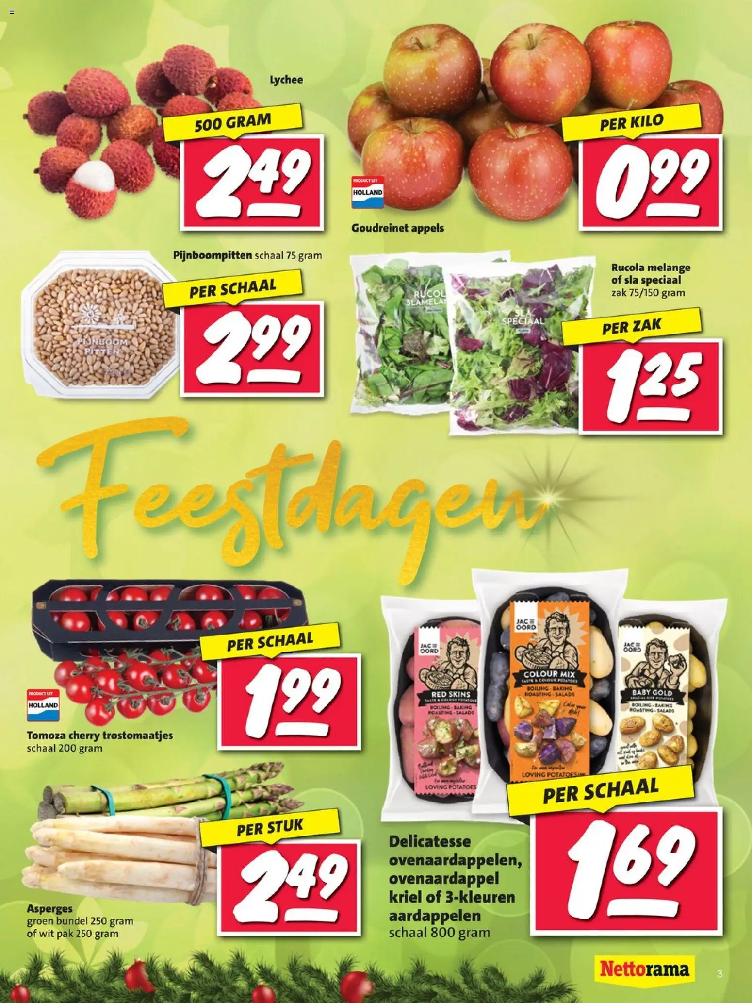{H1} | Pagina: 3 | Producten: Rucola, Appels, Schaal, Zak