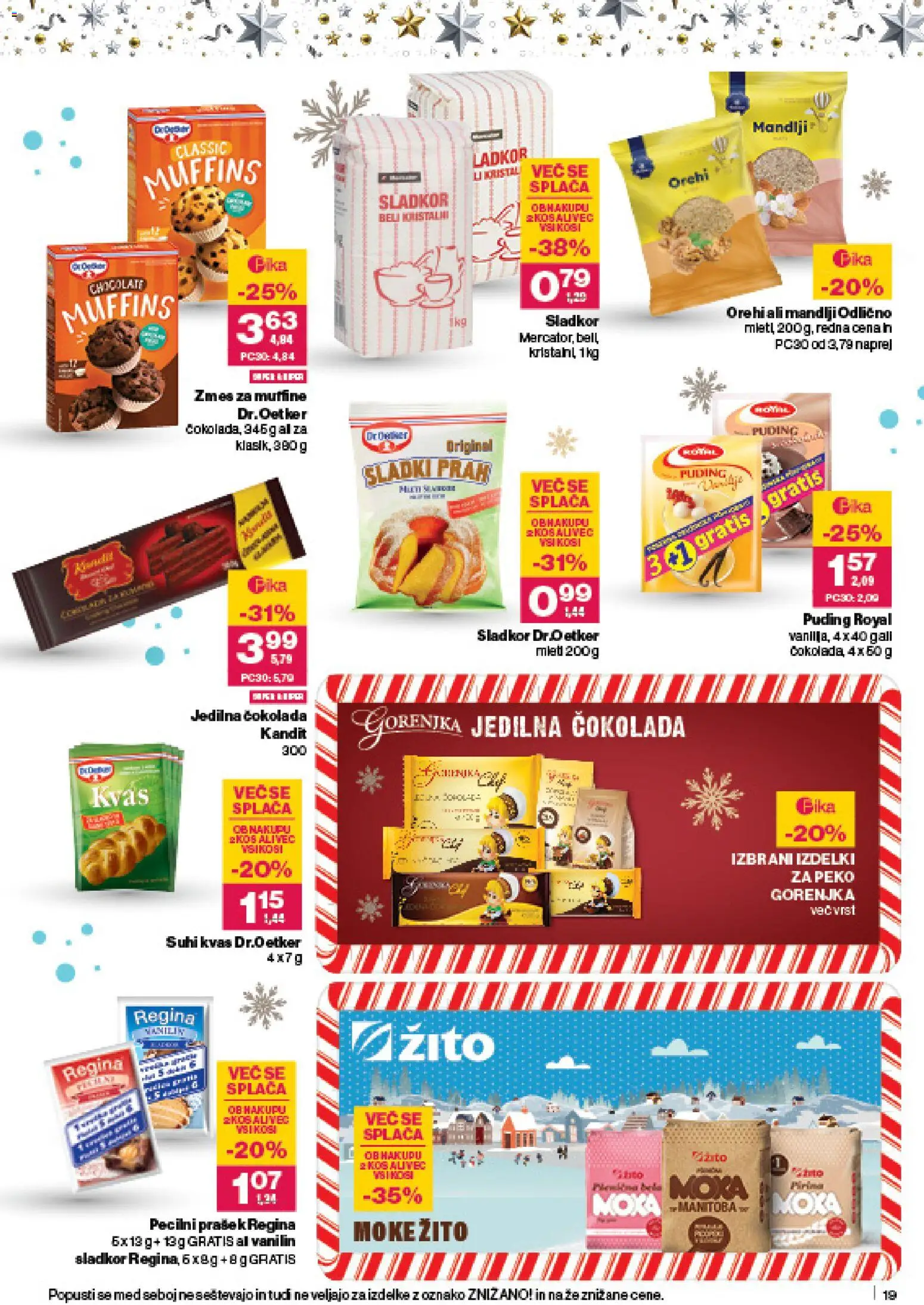 Novi Mercator katalog ponudbe – veljaven od 18.12.2025 | Stran: 19 | Izdelki: Puding, Kos, Cokolada, Sladkor