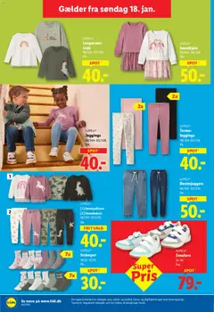 Lidl - Tilbudsavis gyldig fra 18.01.2026 | Side: 19 | Produkter: Leggings, Sneakers, Strømper, Sweatbukser