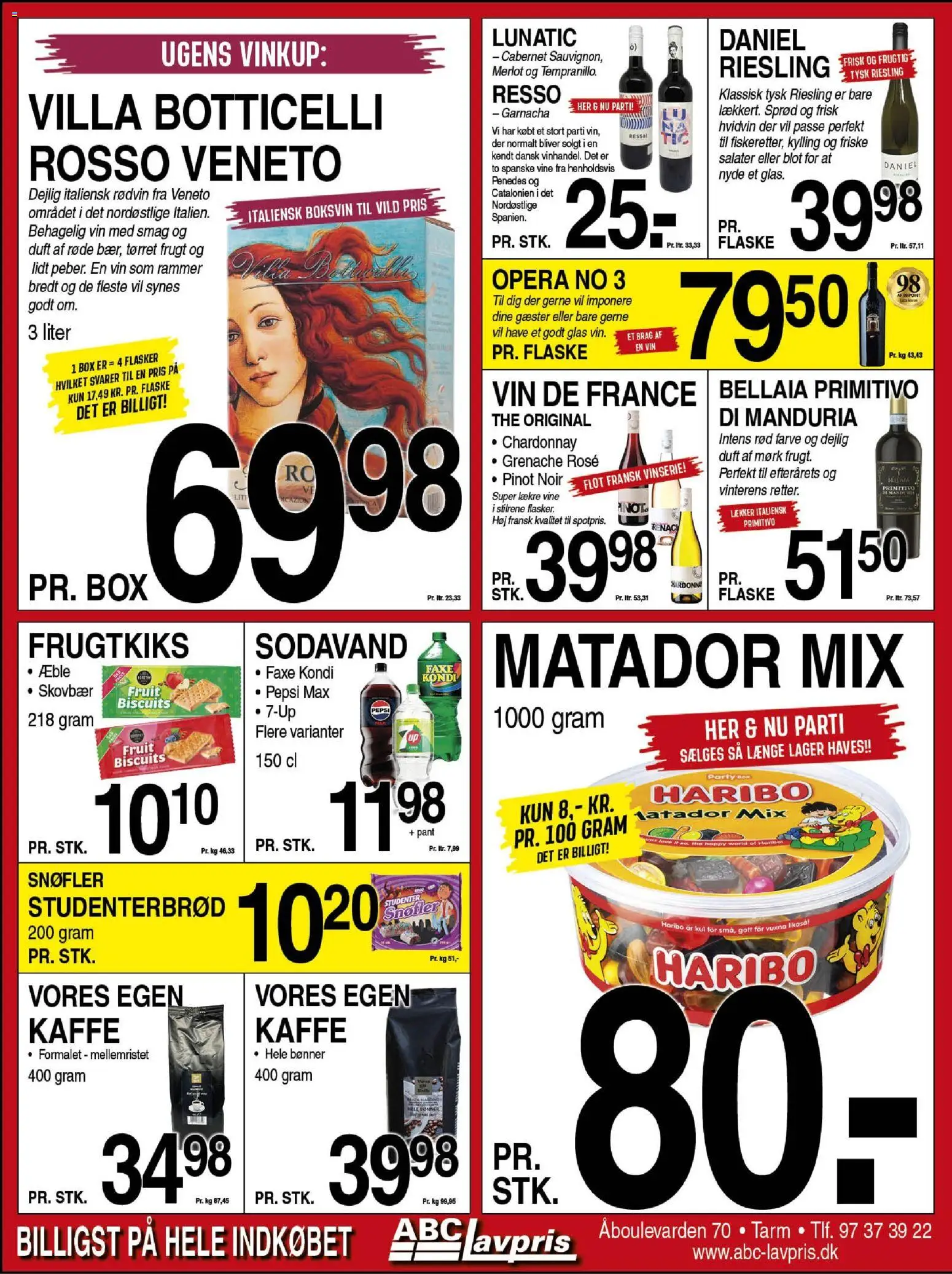 Abc Lavpris tilbudsavis – gyldig fra 22.10.2025 | Side: 6 | Produkter: Duft, Sodavand, Faxe Kondi, Studenterbrød