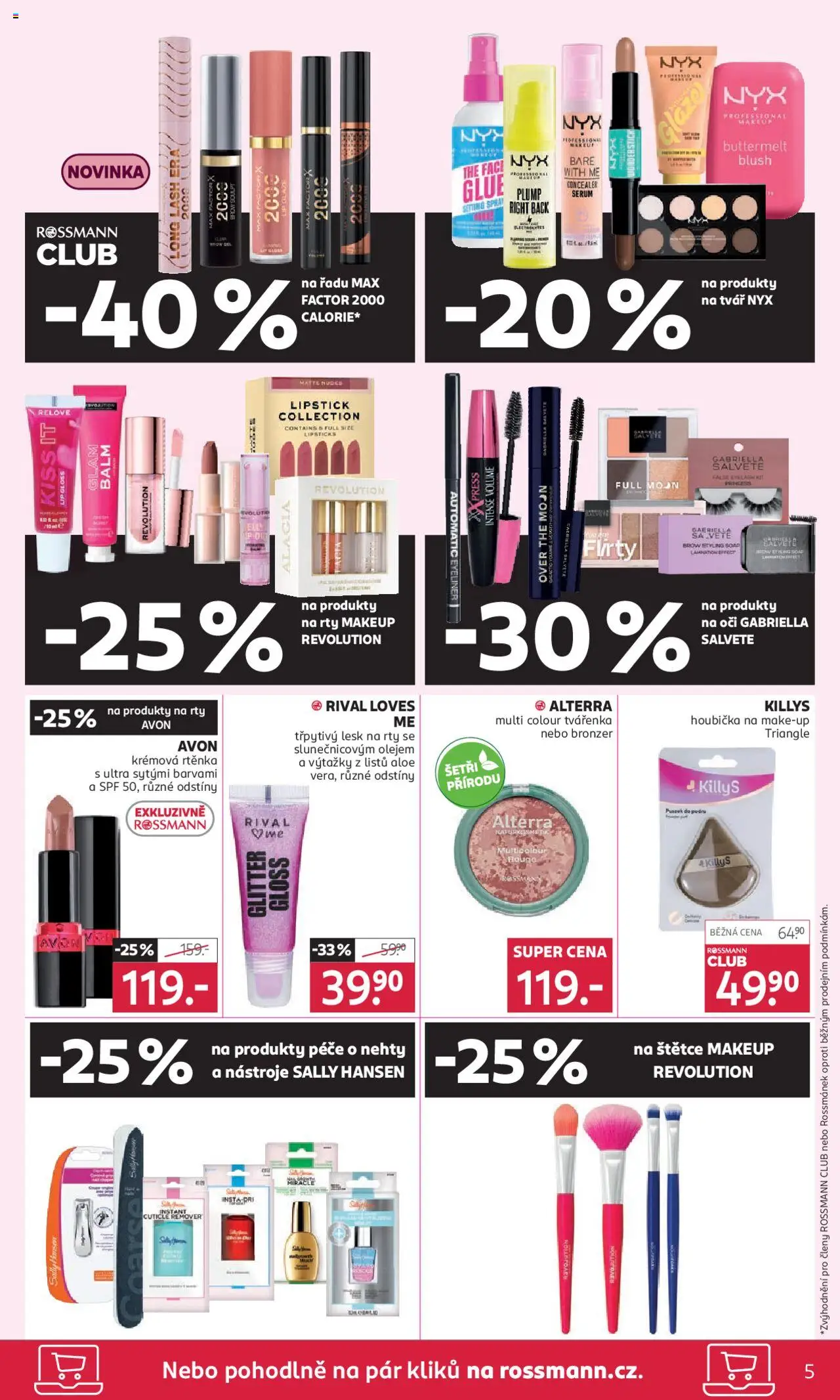 Rossmann leták od 13.08.2025 | Strana: 5 | Produkty: Makeup, Makeup Revolution, Make-up, Bronzer