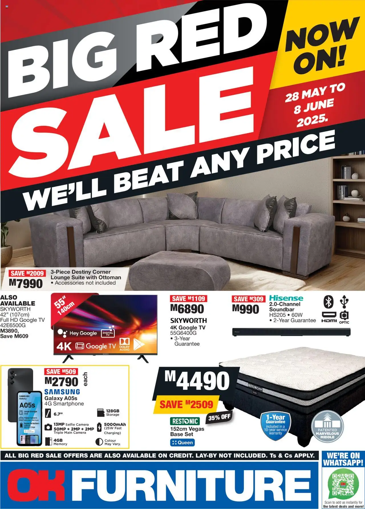 OK Furniture Big Red Sale Catalogue Lesotho (28/05/2025 08/06/2025