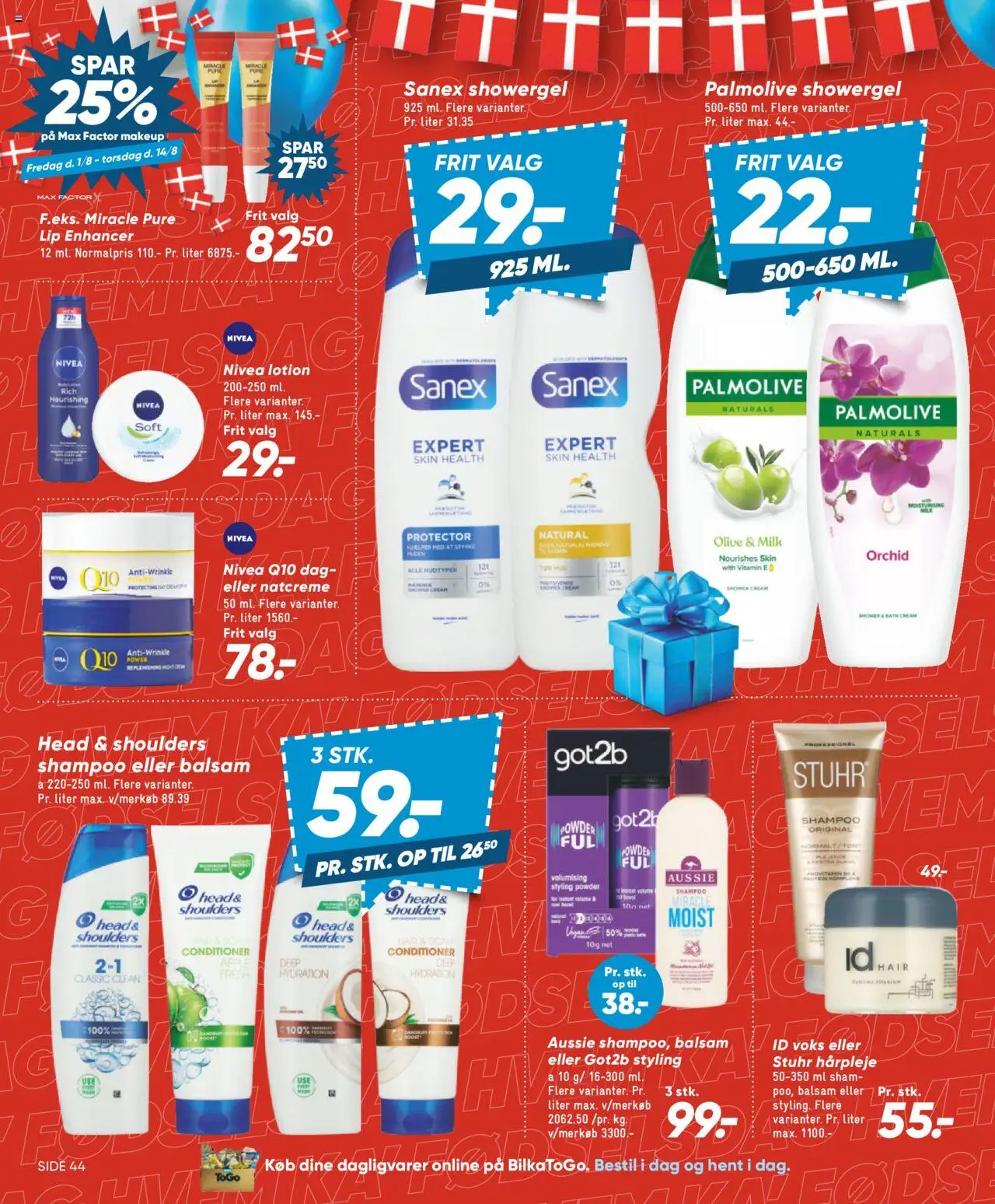 Bilka Tilbudsavis gyldig fra 01.08.2025 | Side: 52 | Produkter: Makeup, Shampoo, Balsam