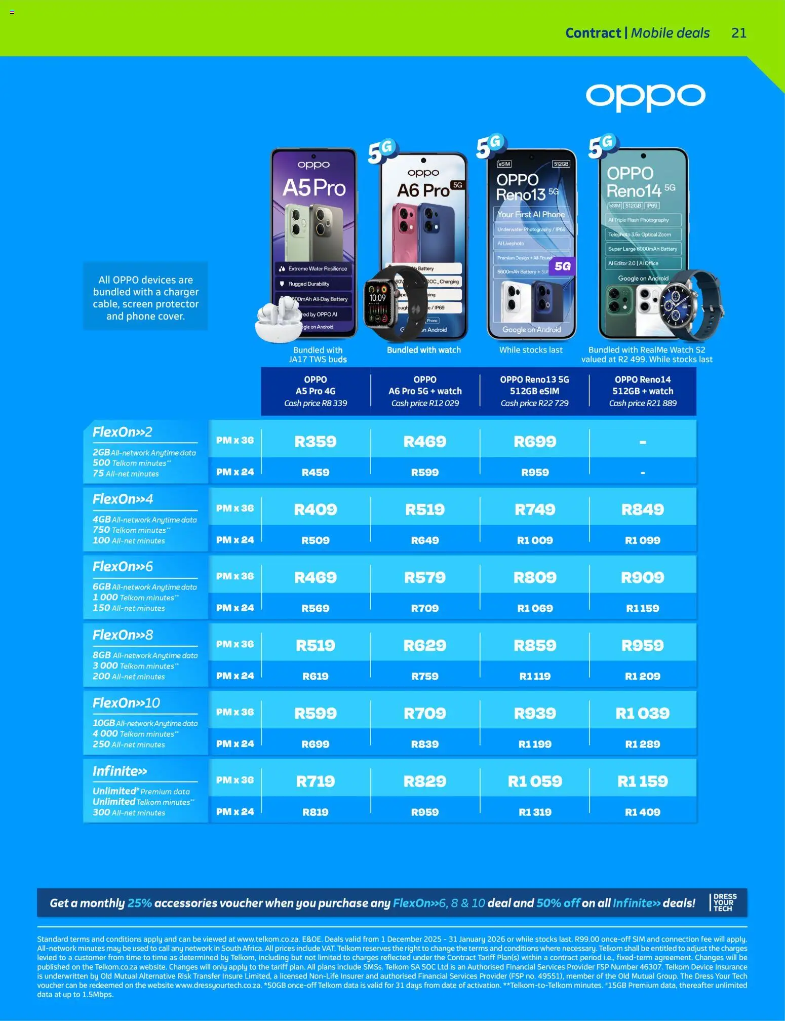 New Telkom catalogue – valid from 01.12.2025 | Page: 21 | Products: Data, Sim, Watch, Charger