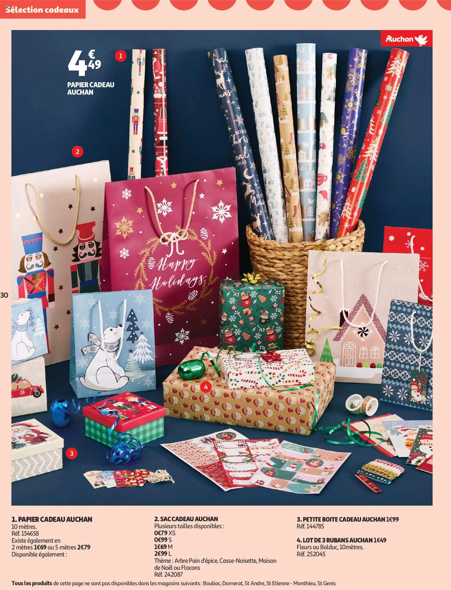 {H1} | Page: 30 | Produits: Flocons, Sac, Papier cadeau, Pain