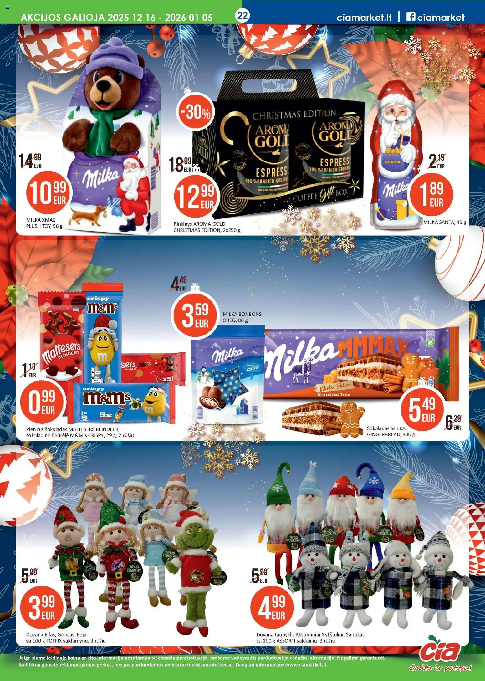 ČIA MARKET akcijos nuo 16.12.2025 | Puslapis: 22 | Prekių: Šokoladas