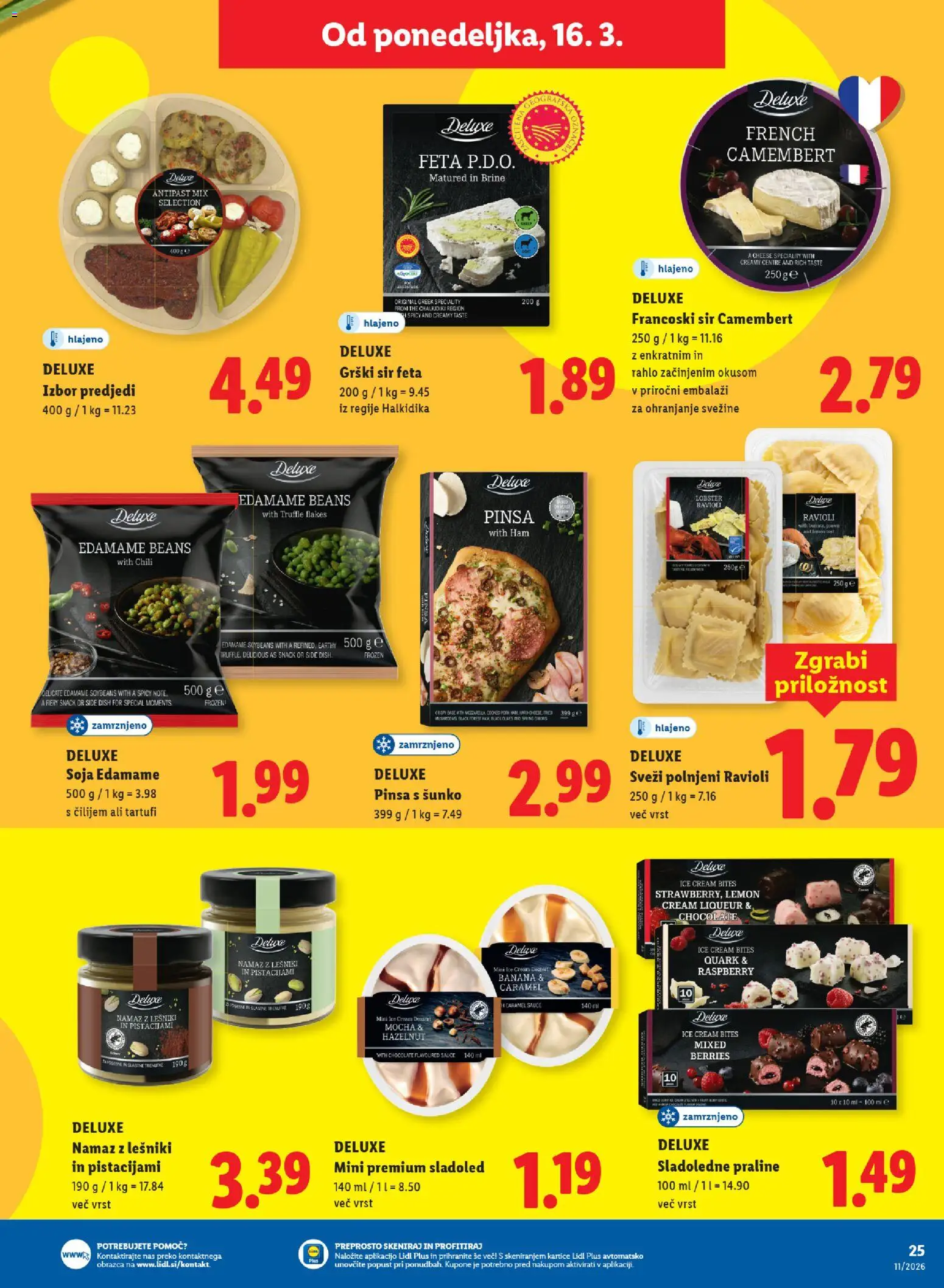 Novi Lidl katalog ponudbe – veljaven od 12.03.2026 | Stran: 43 | Izdelki: Namaz, Sir, Sladoled