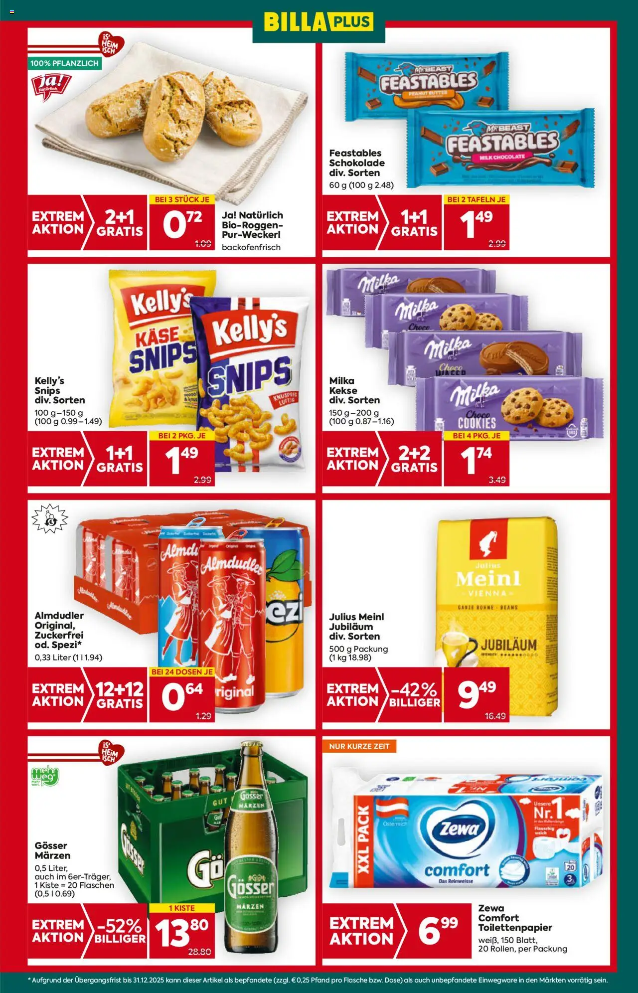 Billa Plus Flugblatt - Oberösterreich gültig ab 07.08.2025 | Seite: 5 | Produkte: Kekse, Butter, Käse, Schokolade