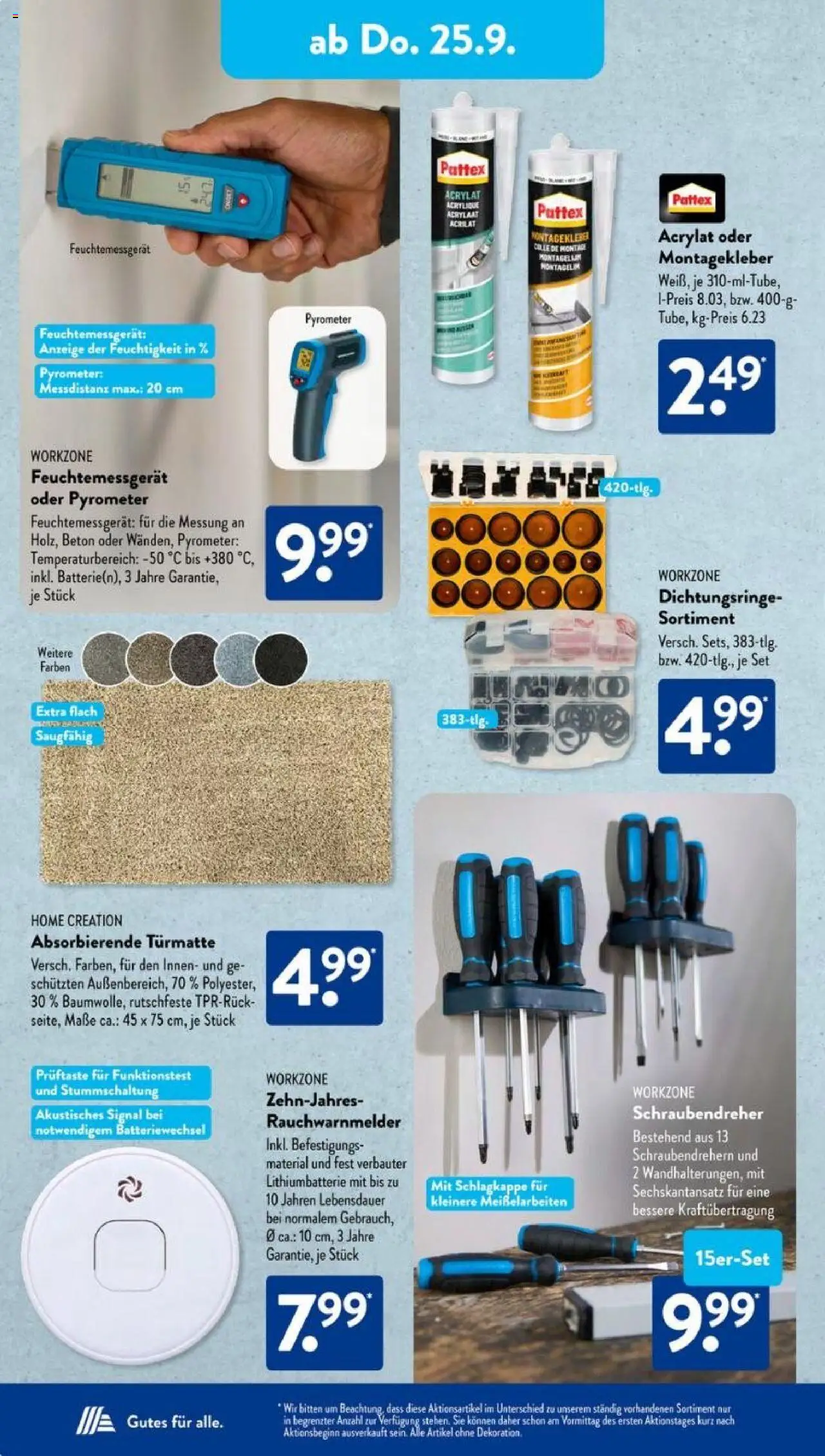 Aldi Süd Prospekt 	 – gültig ab 22.09.2025 | Seite: 10 | Produkte: Home creation