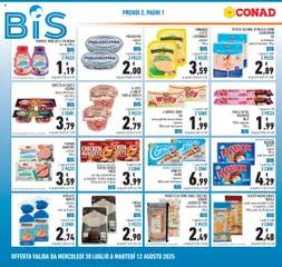 Volantino Conad del 30.07.2025 | Pagina: 2 | Prodotti: Pancetta, Nuggets, Sale, Forno