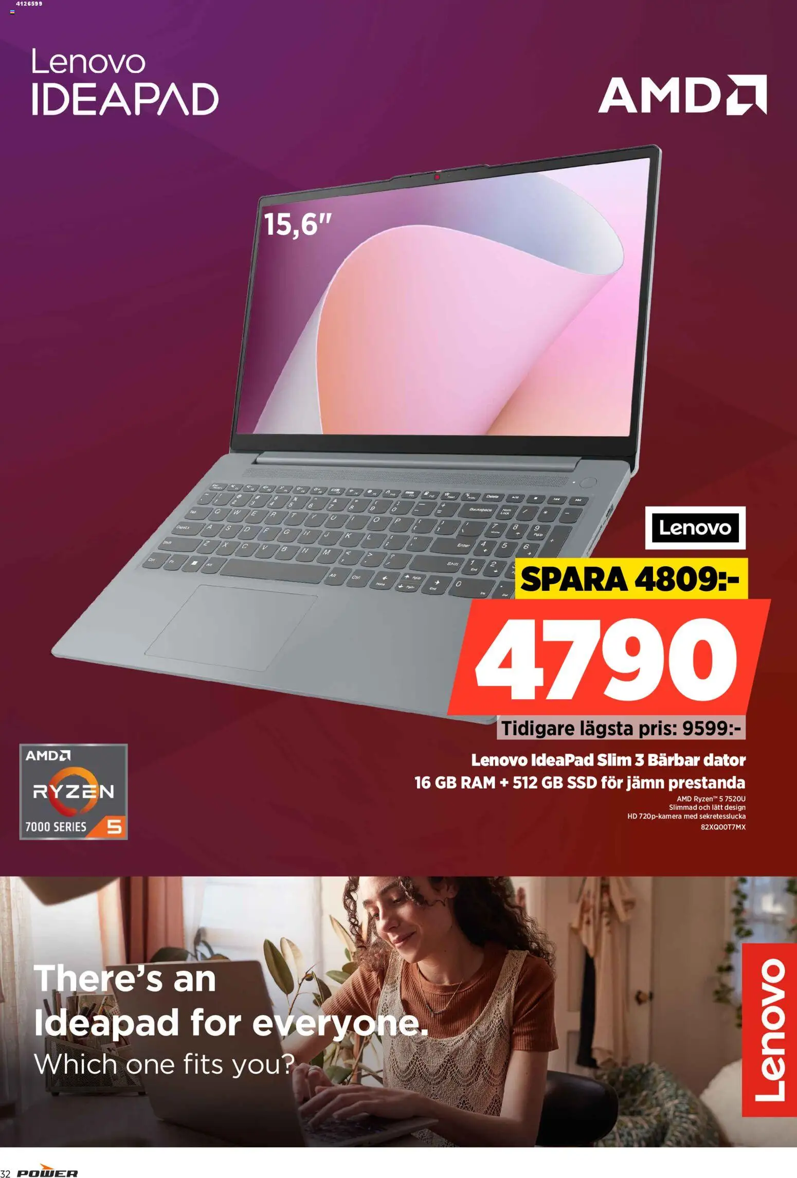 Power reklamblad aktuell från 17.11.2025 | Sida: 32 | Produkter: Dator