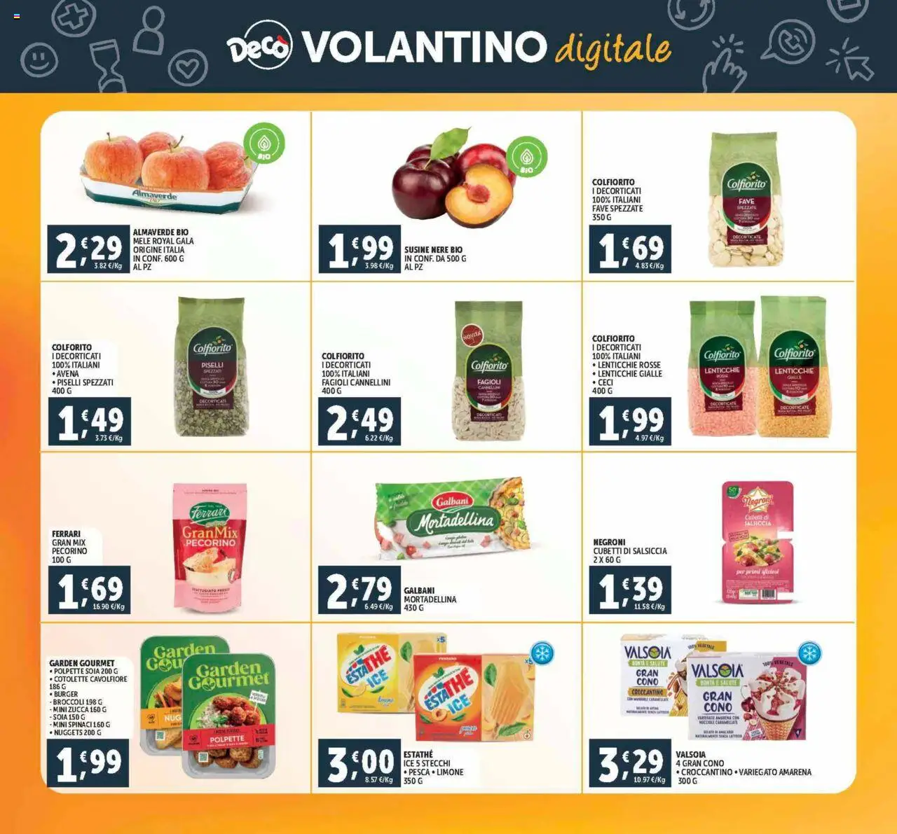 Volantino Decò del 21.08.2025 | Pagina: 22 | Prodotti: Cannellini, Lenticchie, Zucca, Piselli