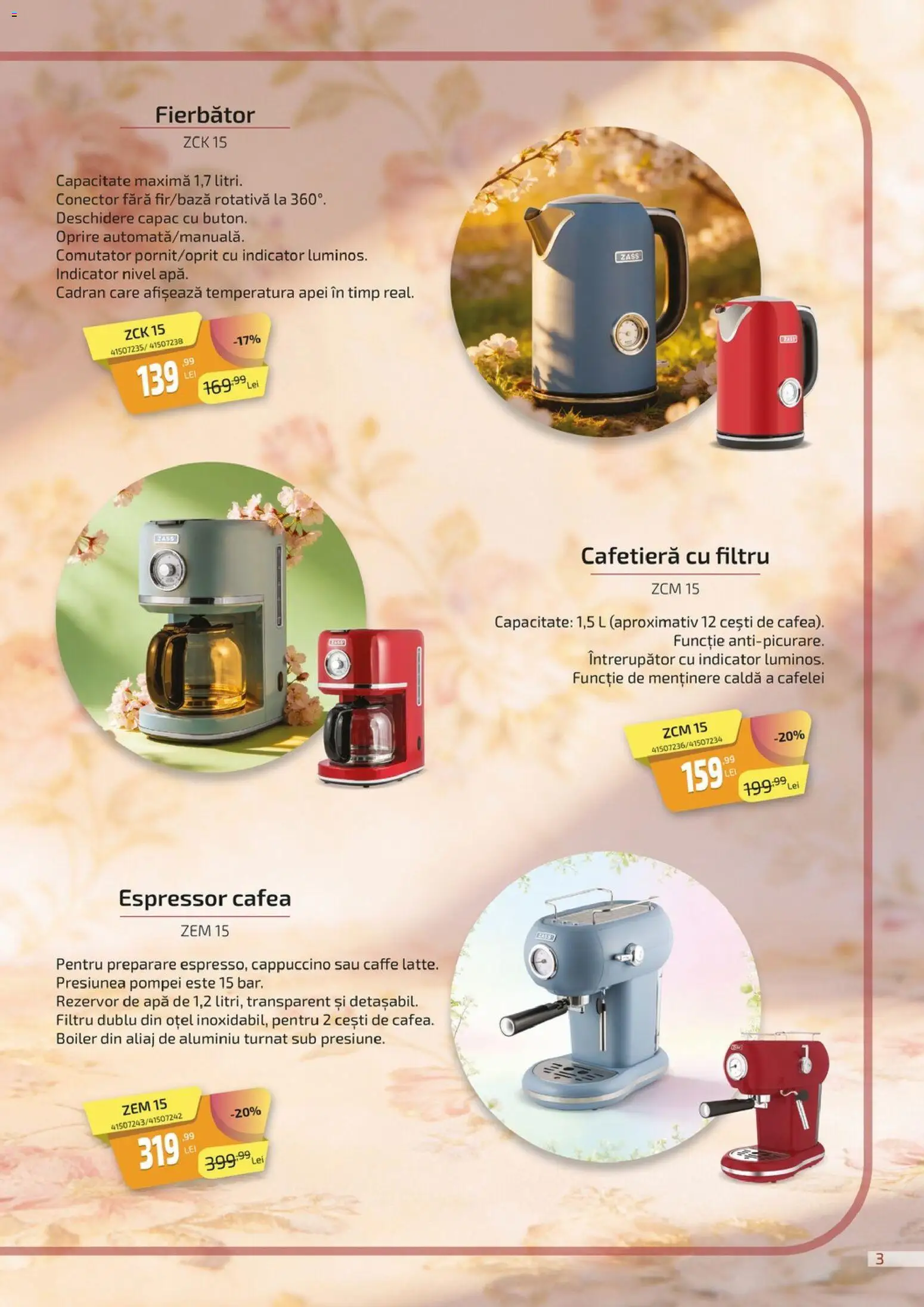 Noul catalog Carrefour – valabil de la 27.02.2026 | Pagină: 3 | Produse: Boiler, Conector, Cafetieră, Apă