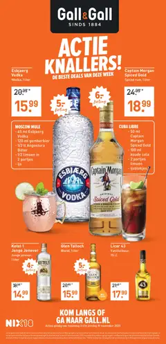 Captain Morgan Spiced Gold, Spiced rum, 1 liter - Voorbeeld van een folder van Albert Heijn, geldig van 03.11.2025 | Pagina: 42