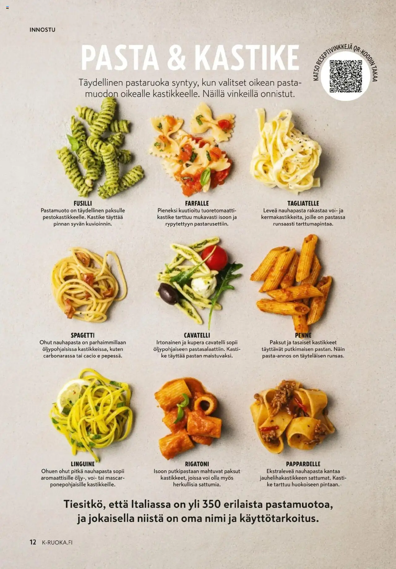 K-Market - K-Ruoka – voimassa 01.10.2025 alkaen | Sivu: 12 | Tuotteet: Spagetti, Voi, Pasta