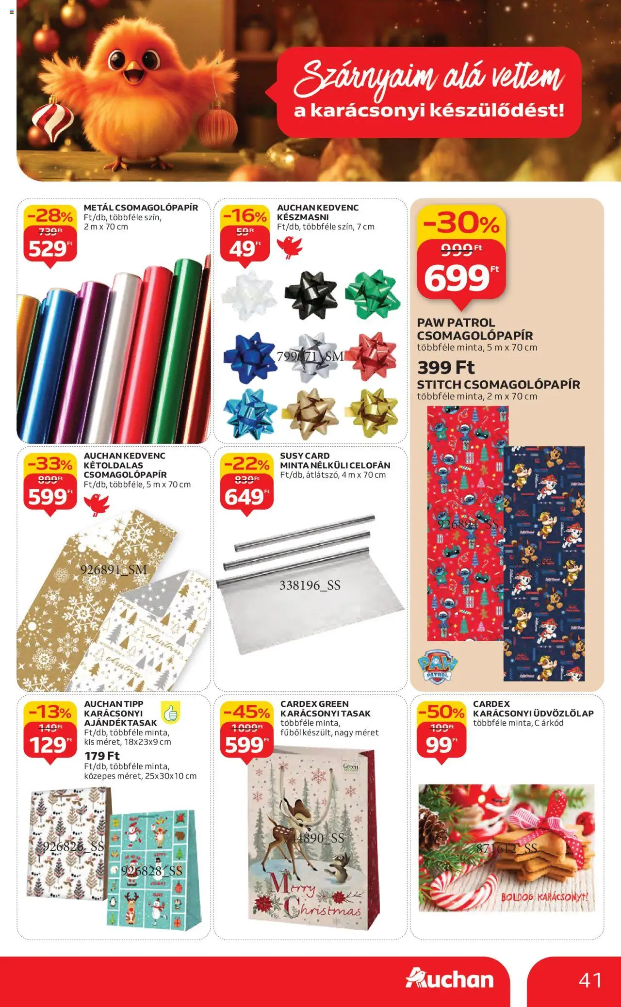 Auchan akciós ujság - amely érvényes a következő dátumtól: 16.10.2025 | Oldal: 41