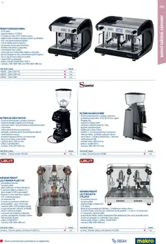 Náhled letáku Makro leták - Gastro vybavení a zařízení od 01.02.2026 | Strana: 179 | Produkty: Pákový kávovar, Kávovar, Mlýnek, LED