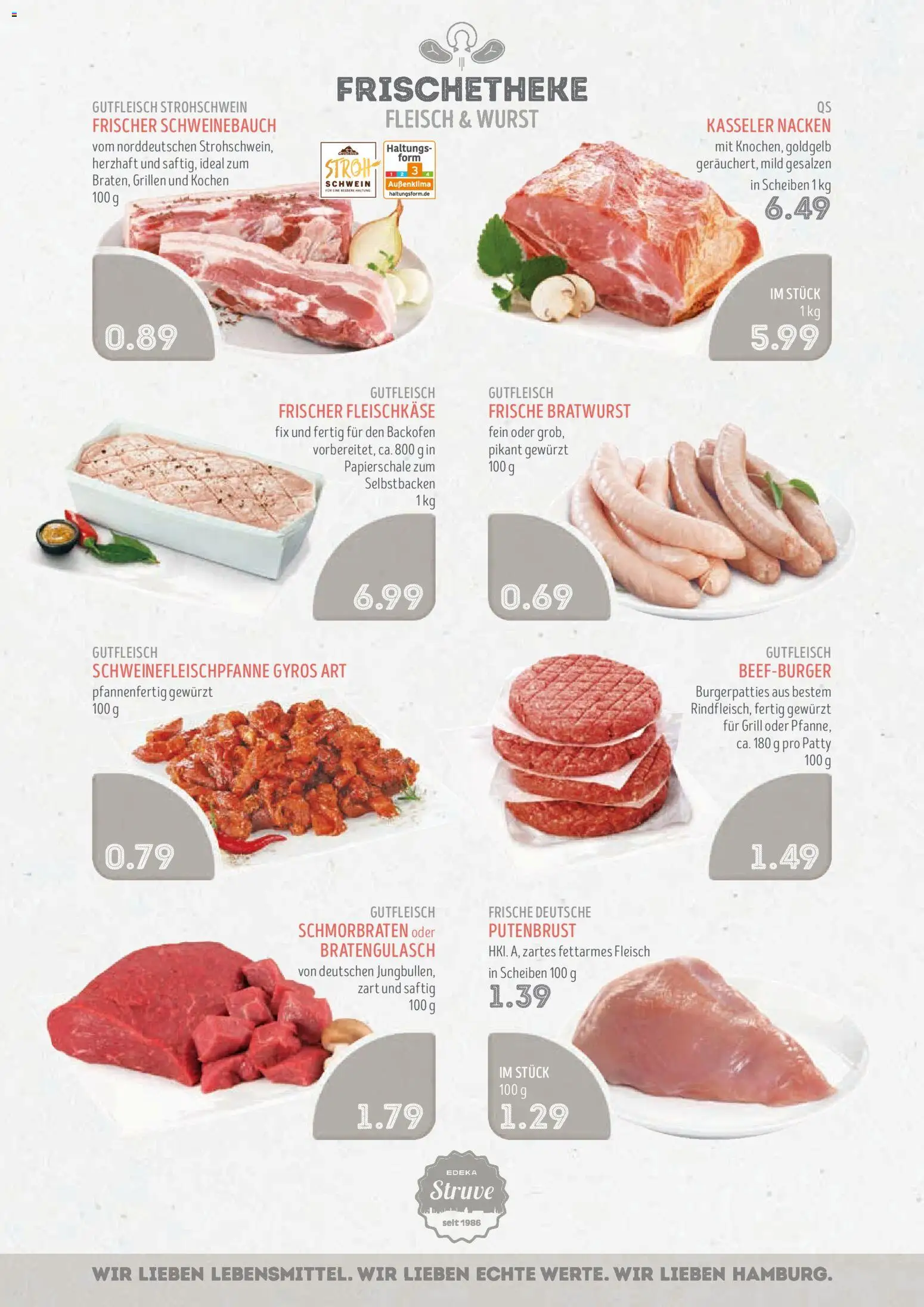 Edeka Struve Prospekt 	 – gültig ab 09.03.2026 | Seite: 4 | Produkte: Grill, Schweinebauch, Gyros, Wurst