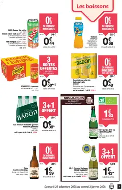 Promocash - Prévisualisation de Promocash Vos Promos valide à partir de 23.12.2025 | Page: 7 | Produits: Citron, Pamplemousse, Jus, Thé