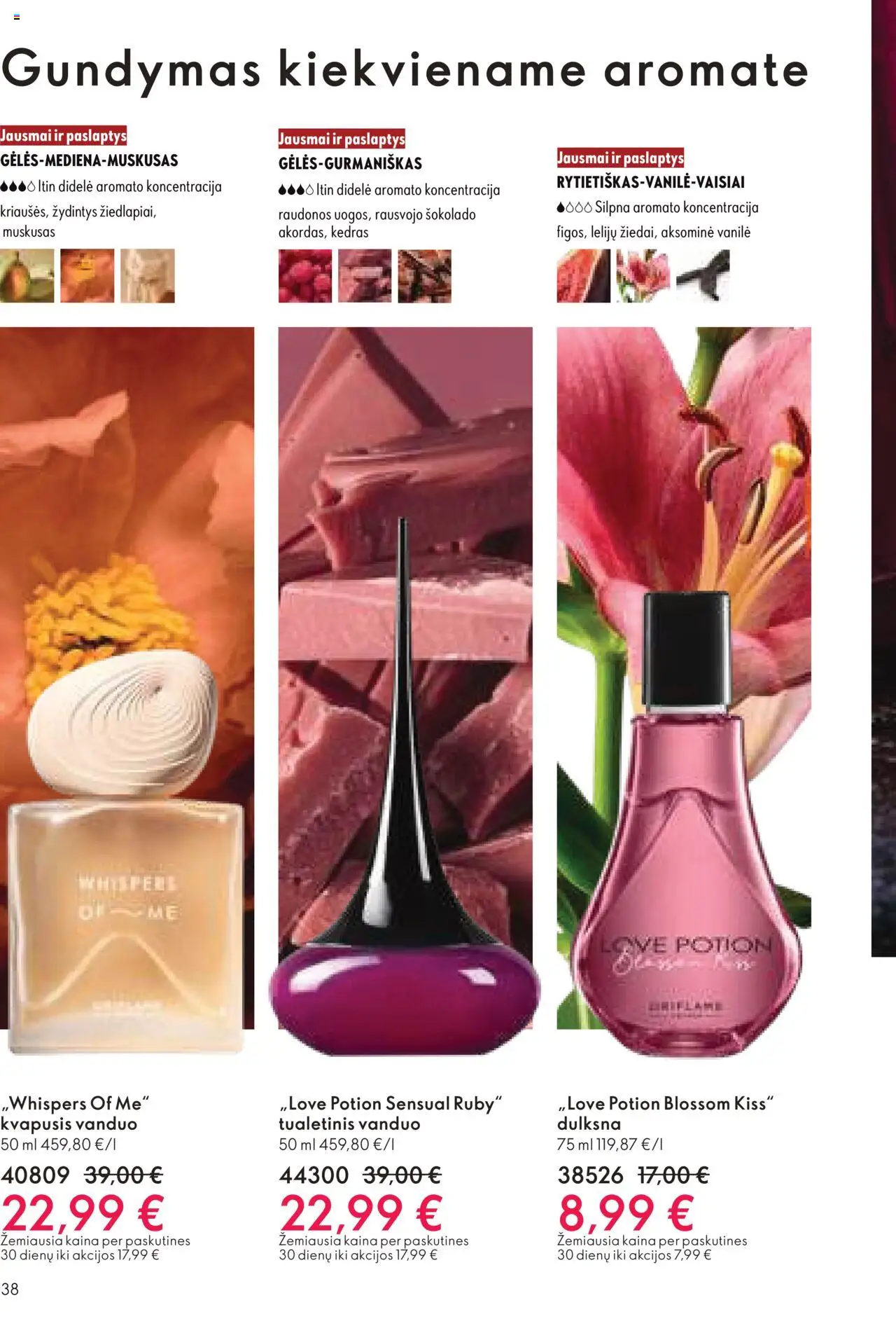 Oriflame - Katalogas 12 2025│galioja nuo 24.08.2025 | Puslapis: 38 | Prekių: Kvapusis vanduo, Tualetinis vanduo