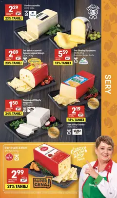 Pogląd oferty "Delikatesy Centrum gazetka" - ważna od 02.04.2026 | Strona: 19 | Produkty: Twaróg półtłusty, Sery, Ser, Twaróg