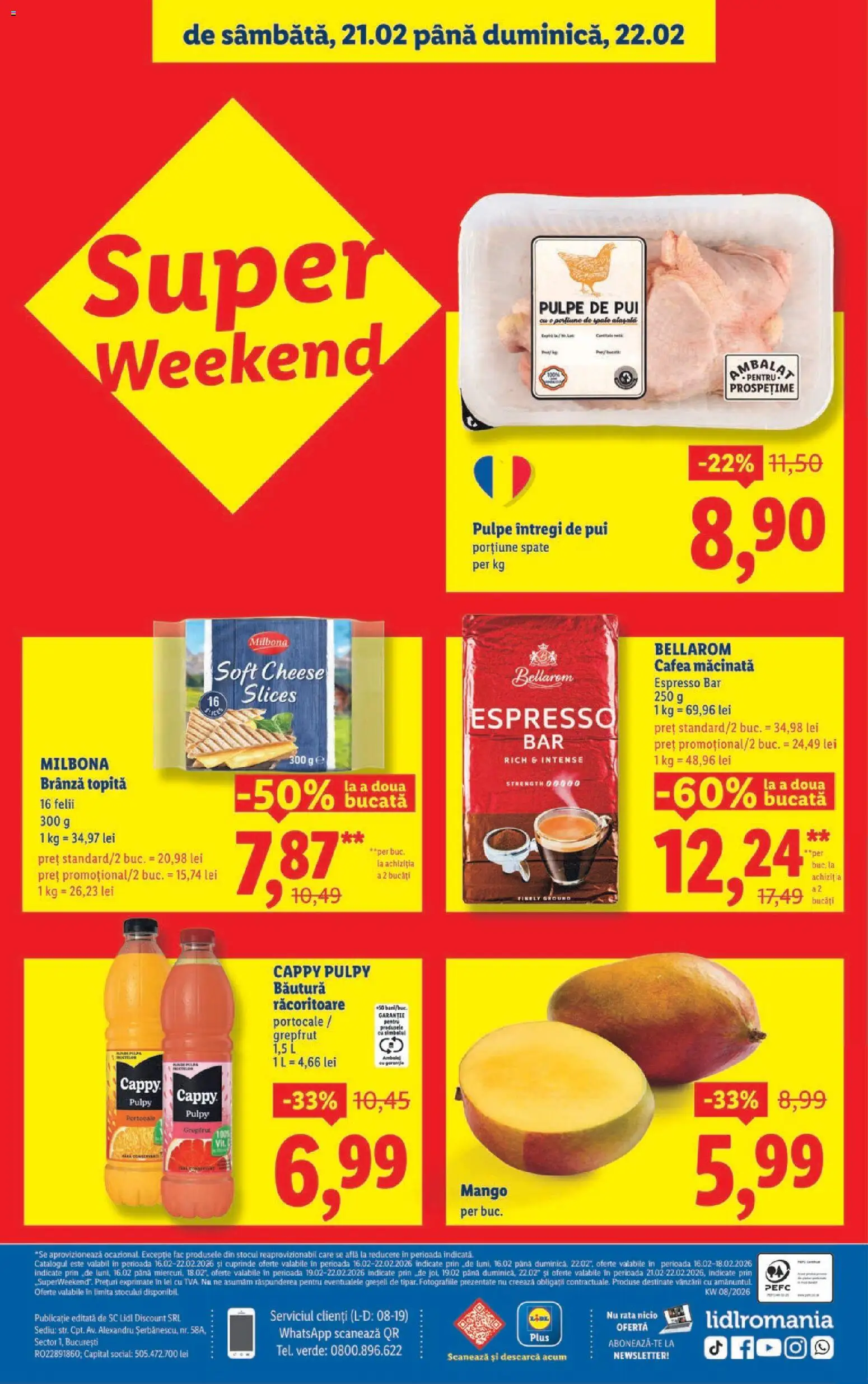 Noul catalog Lidl – valabil de la 16.02.2026 | Pagină: 40 | Produse: Hacıyatmaz Kedi Oyuncağı, Rață, Portocale, Mango