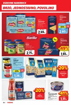 Katalog Plodine - Pregled kataloga iz trgovine Plodine, vrijedi od 18.03.2026 | Stranica: 36 | Proizvodi: Lasagne, Tjestenina, Feferoni, Barilla