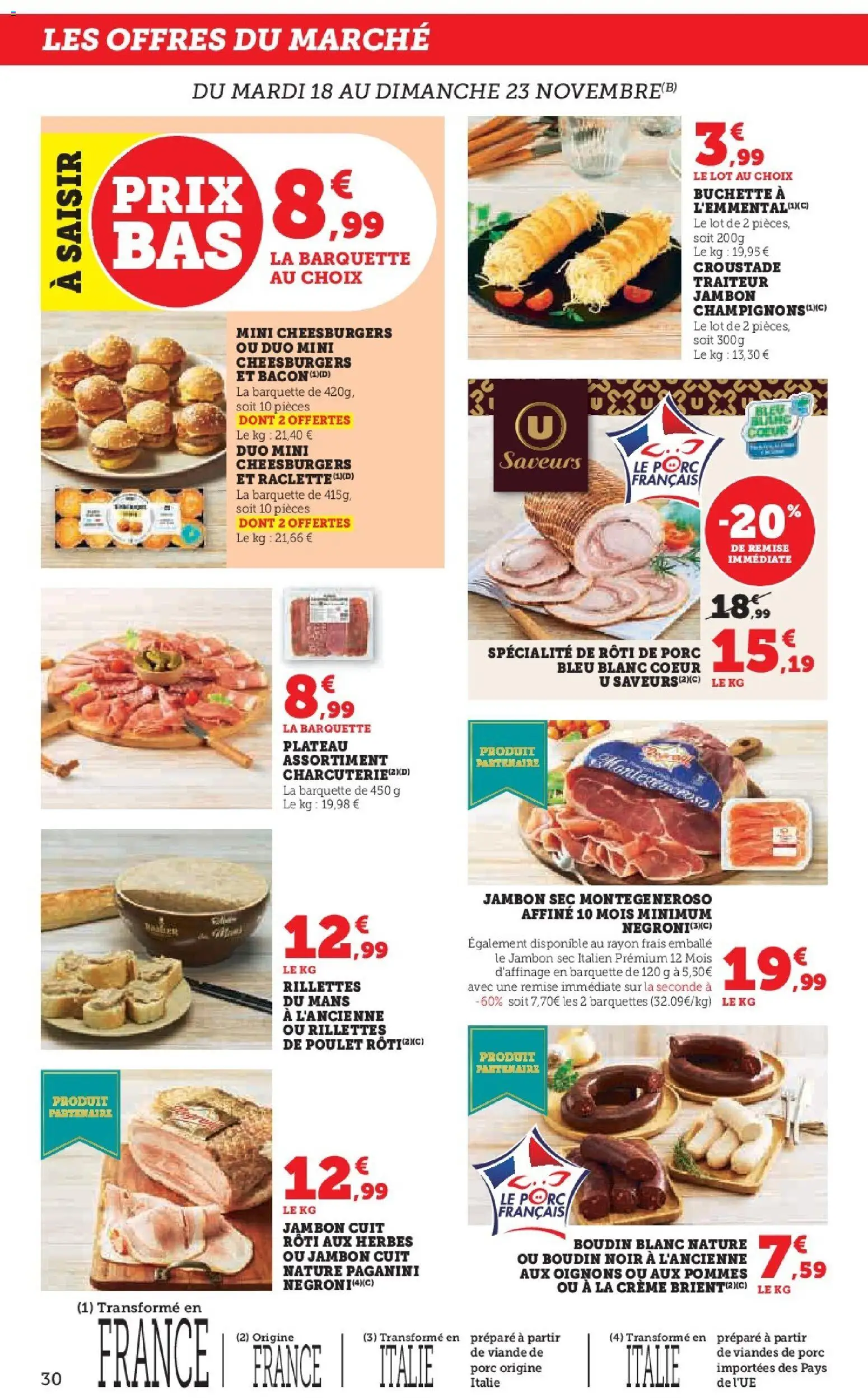 {H1} | Page: 30 | Produits: Plateau, Raclette, Porc, Crème